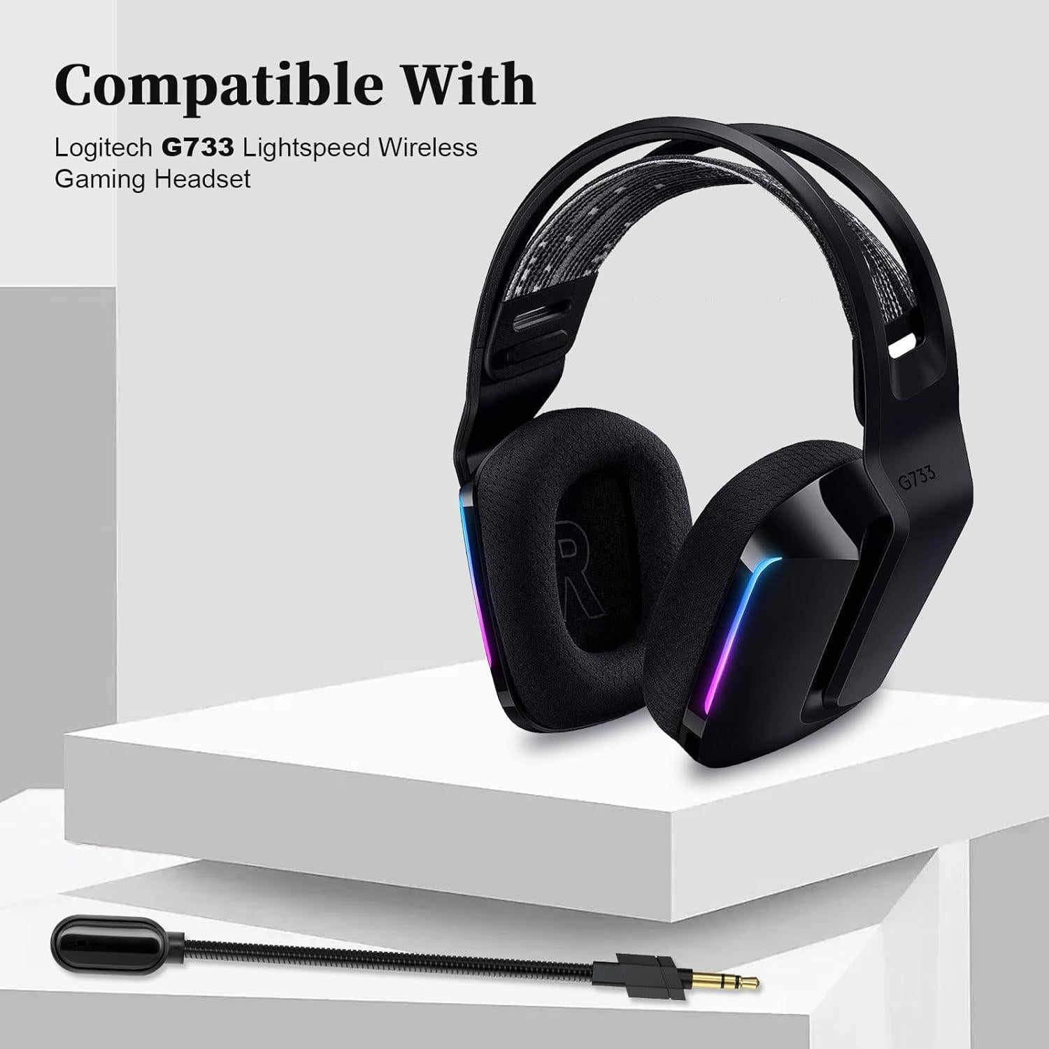 Micrófono de Reemplazo Logitech G733 3.5mm con Cancelación de Ruido