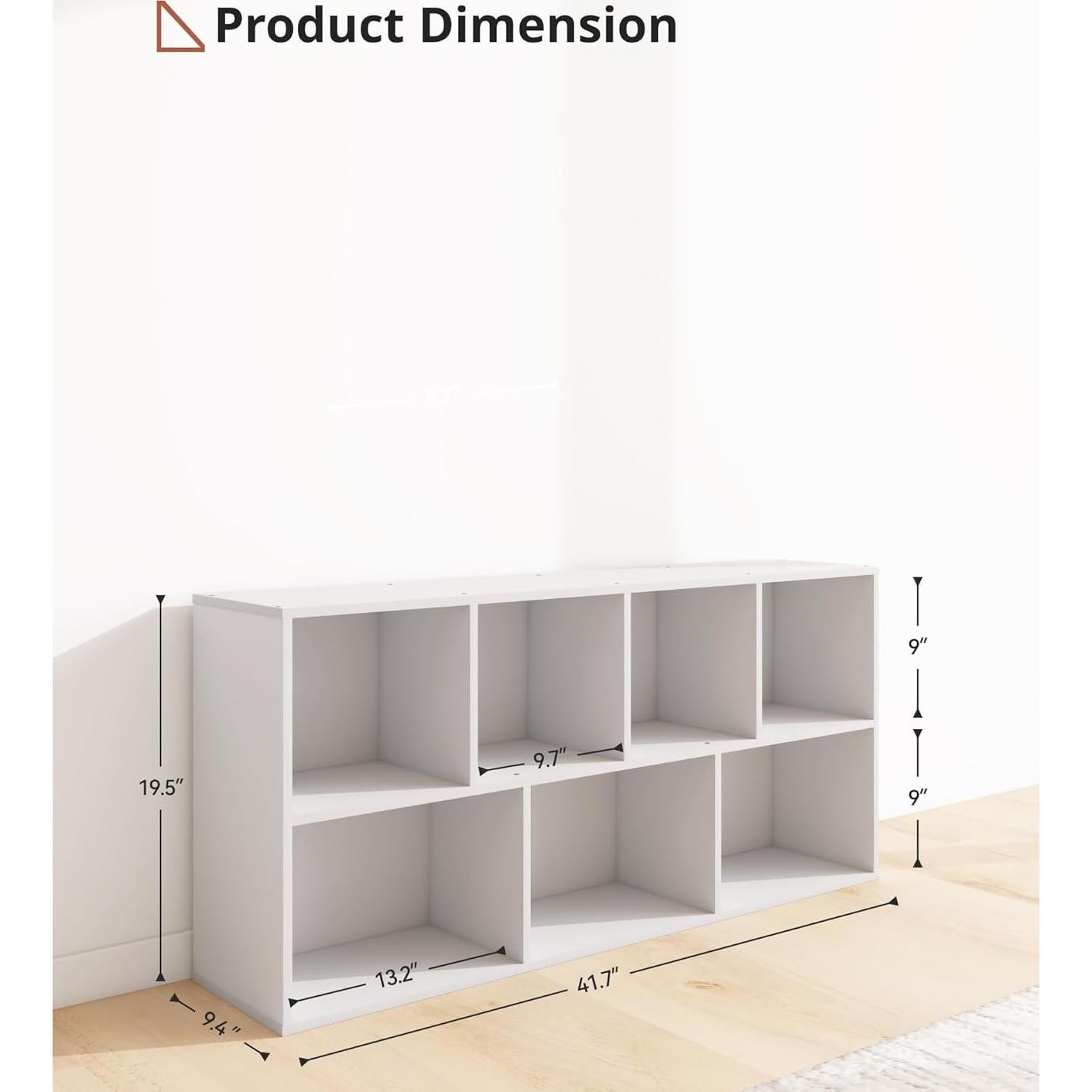 Estantería de Almacenamiento de Juguetes VPSMAT Blanca 7 Cubos