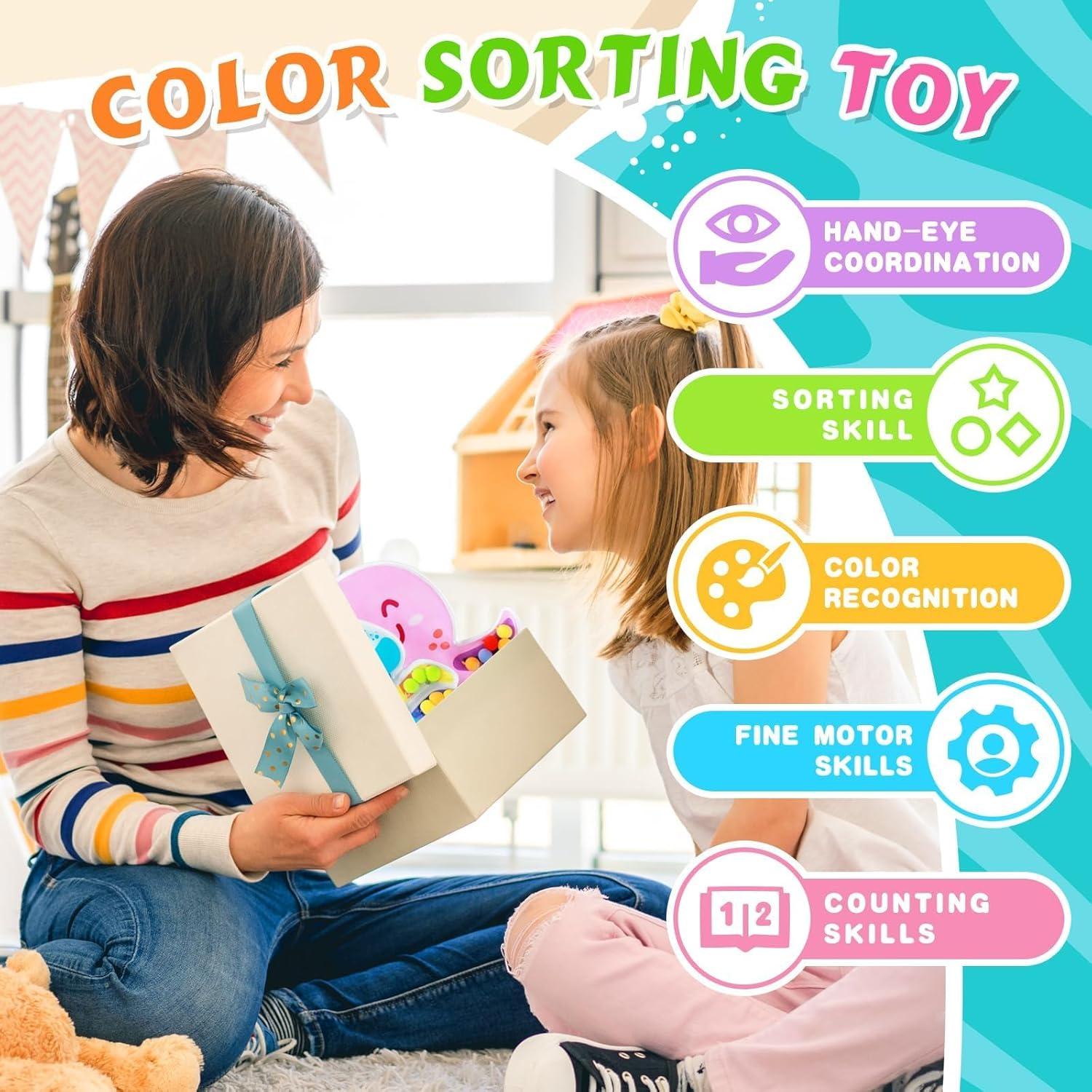 Juguetes Sensoriales de Clasificación de Colores Hopihy 3pack