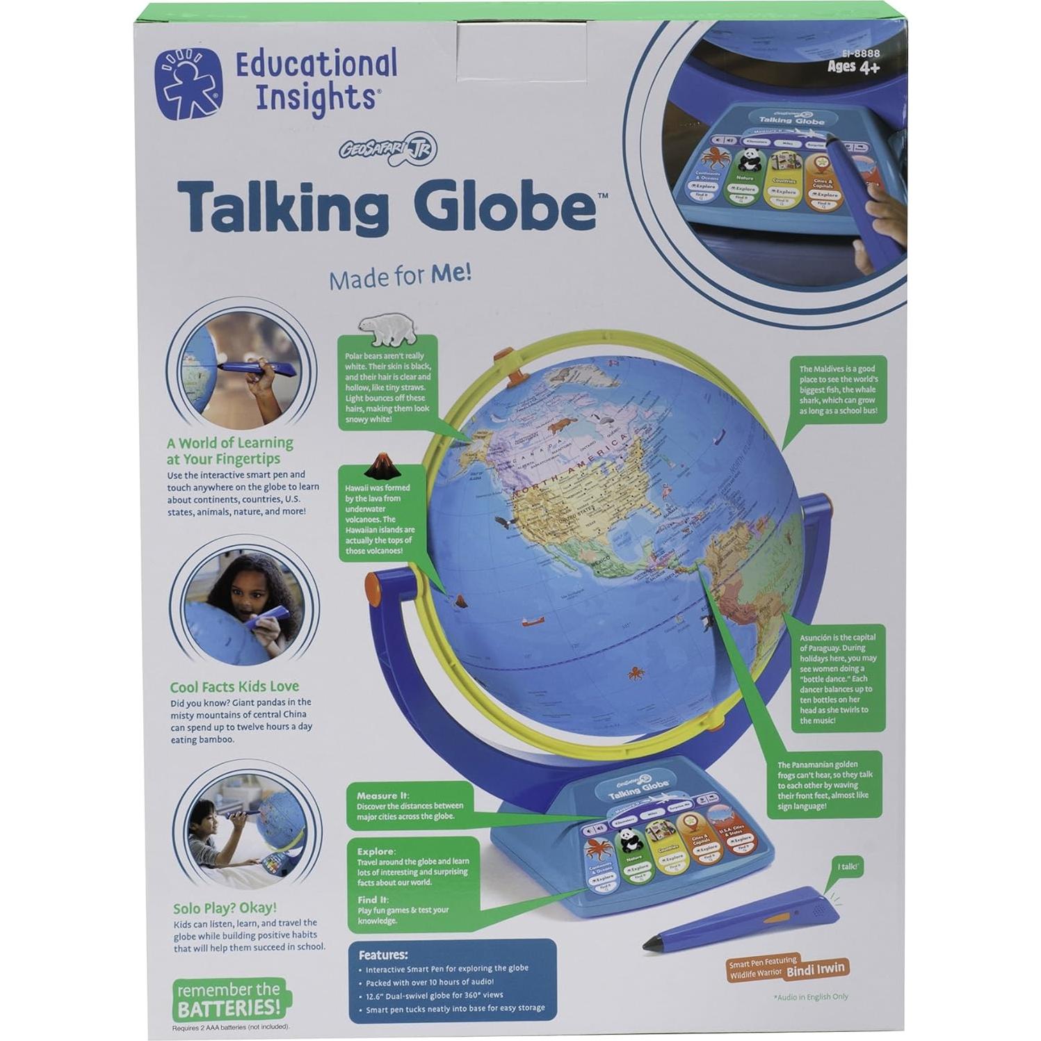 Globo Terráqueo Interactivo Educational Insights 30.48 cm