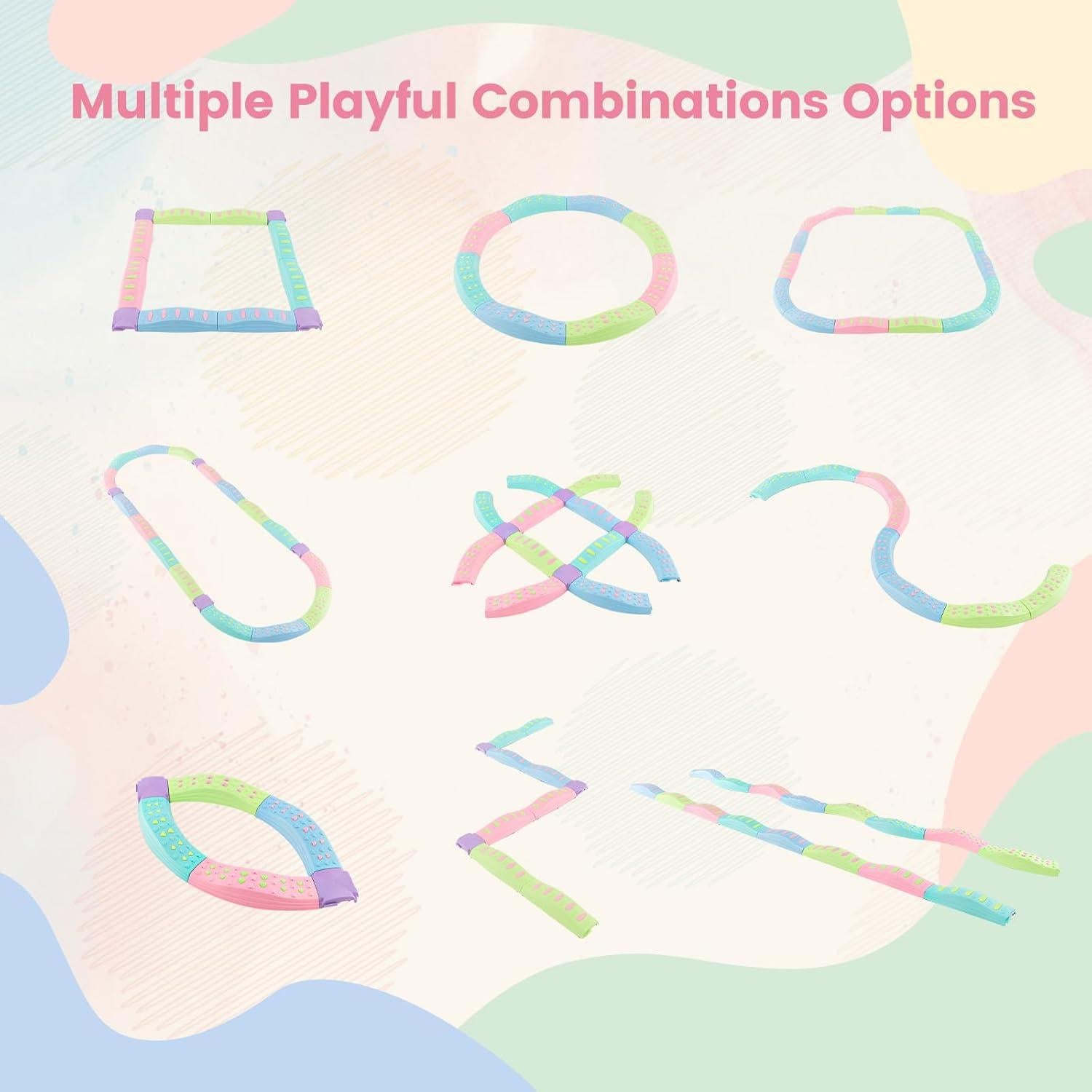 Juego de piedras de equilibrio INFANS 20 PCS Montessori antideslizante