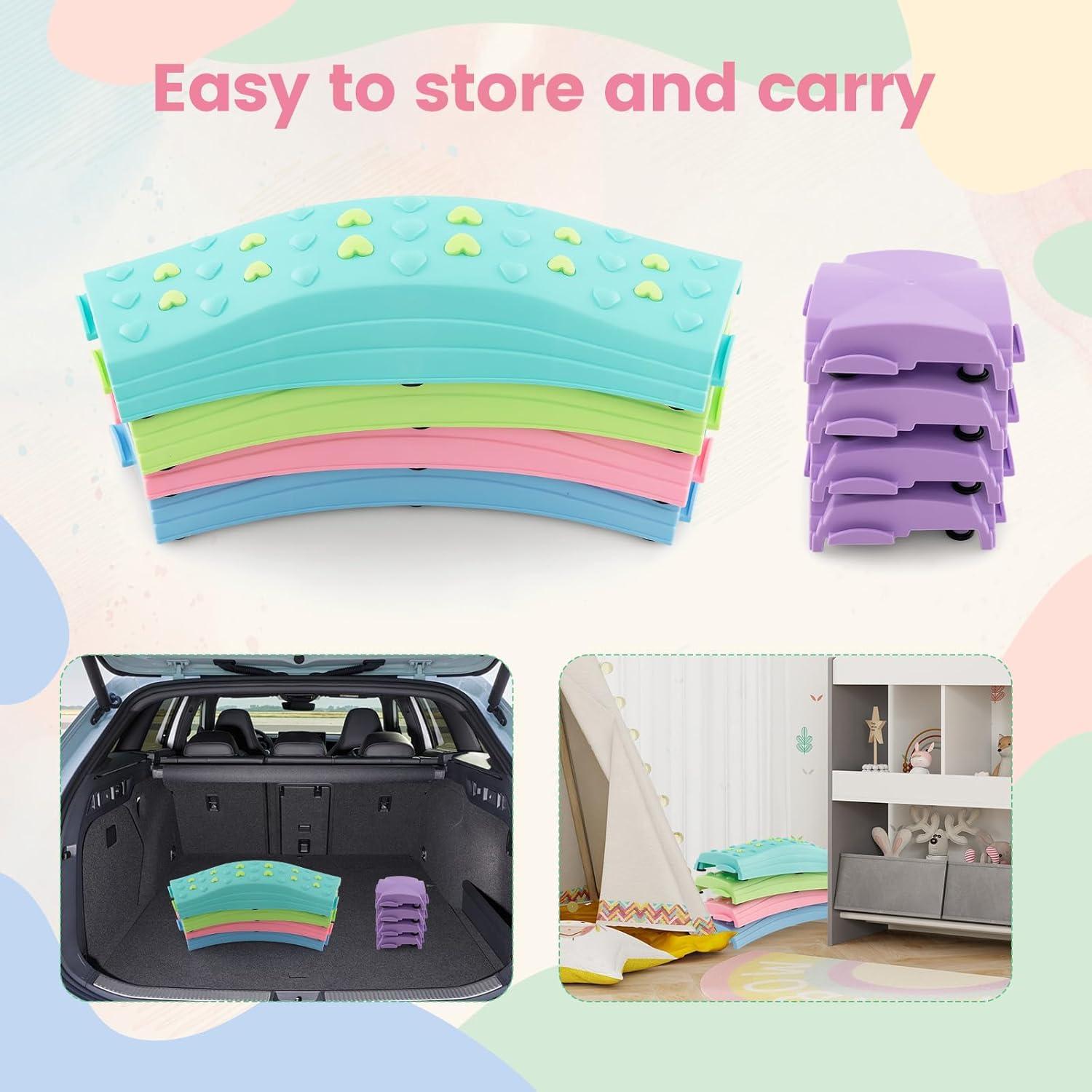 Juego de piedras de equilibrio INFANS 20 PCS Montessori antideslizante