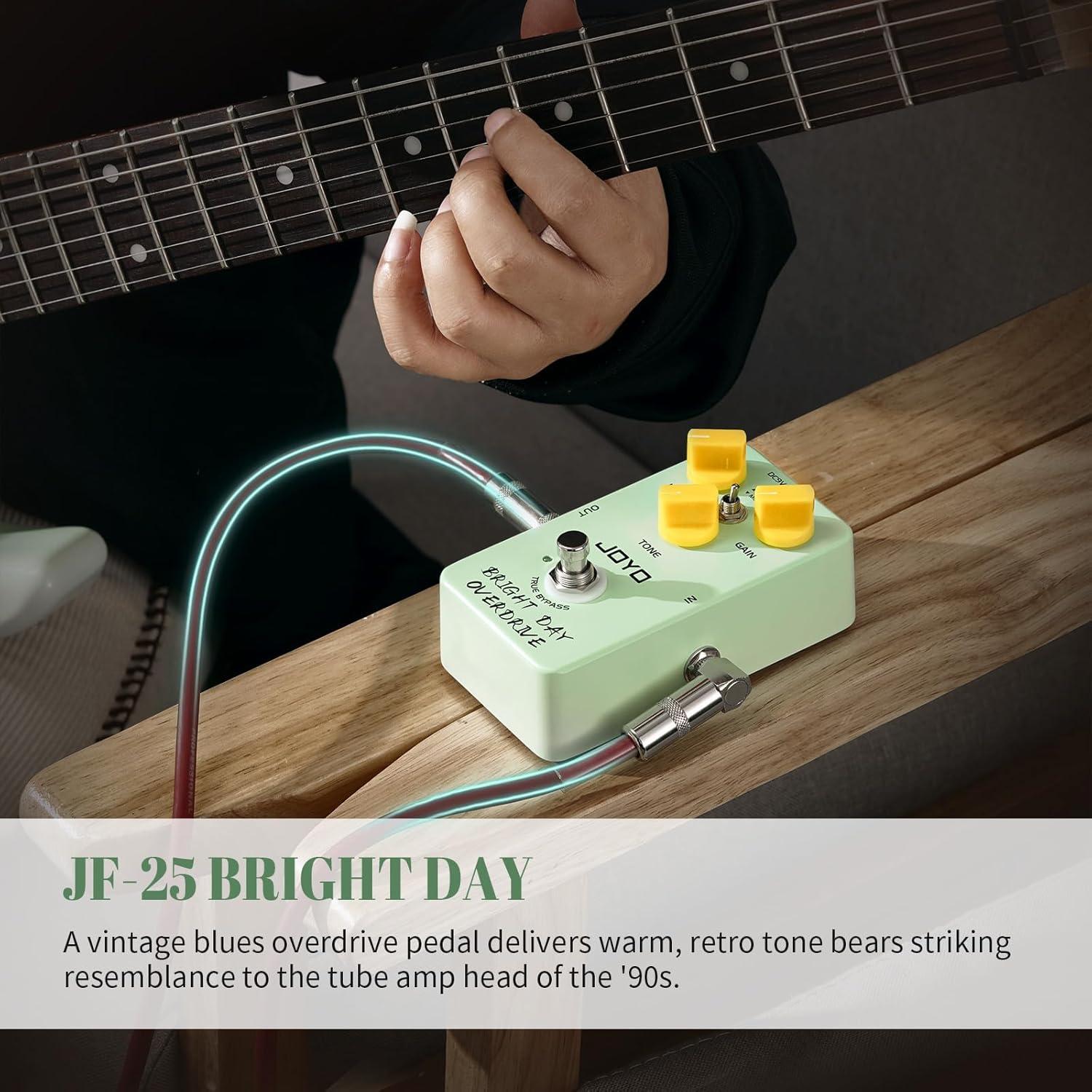 Pedal de Overdrive JOYO JF-25 Brillante para Guitarra Eléctrica