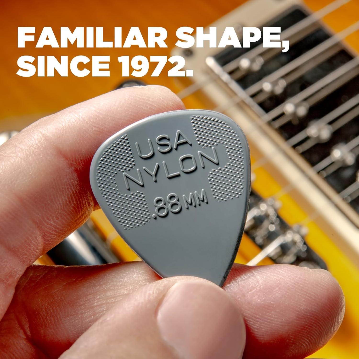 Púas de Guitarra Dunlop Nylon Estándar 1.0mm - Paquete de 12