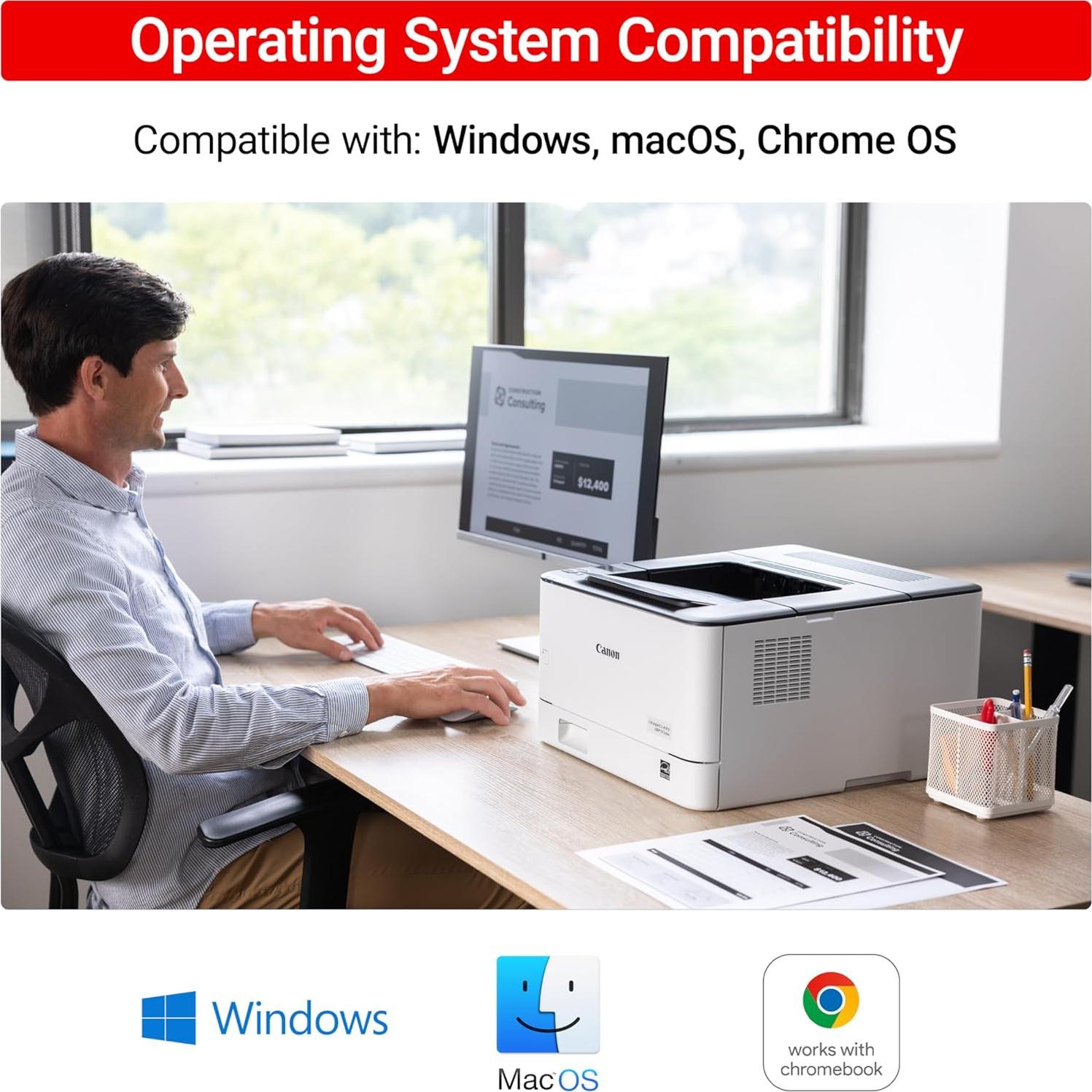 Impresora láser monocromática Canon imageCLASS LBP172dw 35 PPM