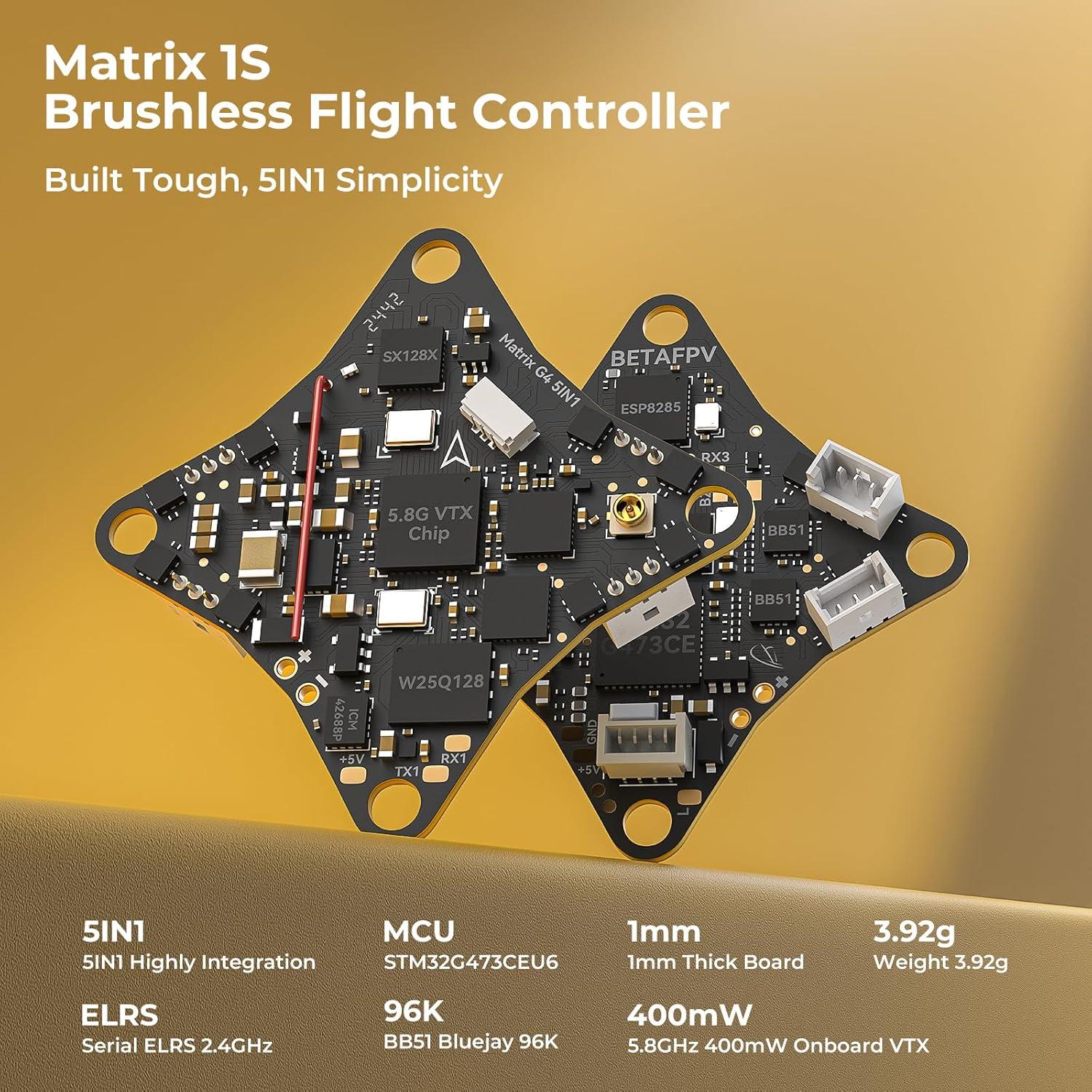 Drone Brushless BETAFPV Meteor75 Pro Matrix 1S 720p 0.23kg