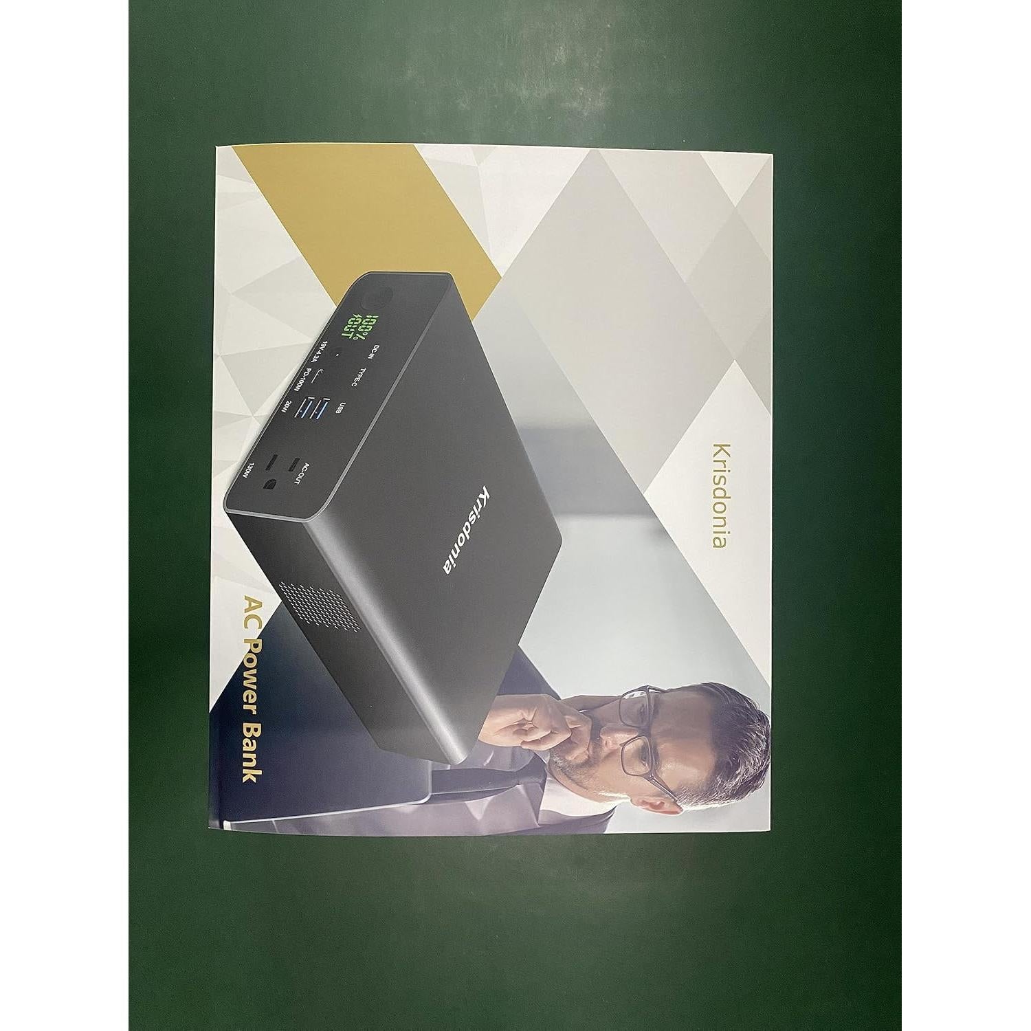 Krisdonia Power Bank 80000mAh 130W Cargador Portátil USB-C