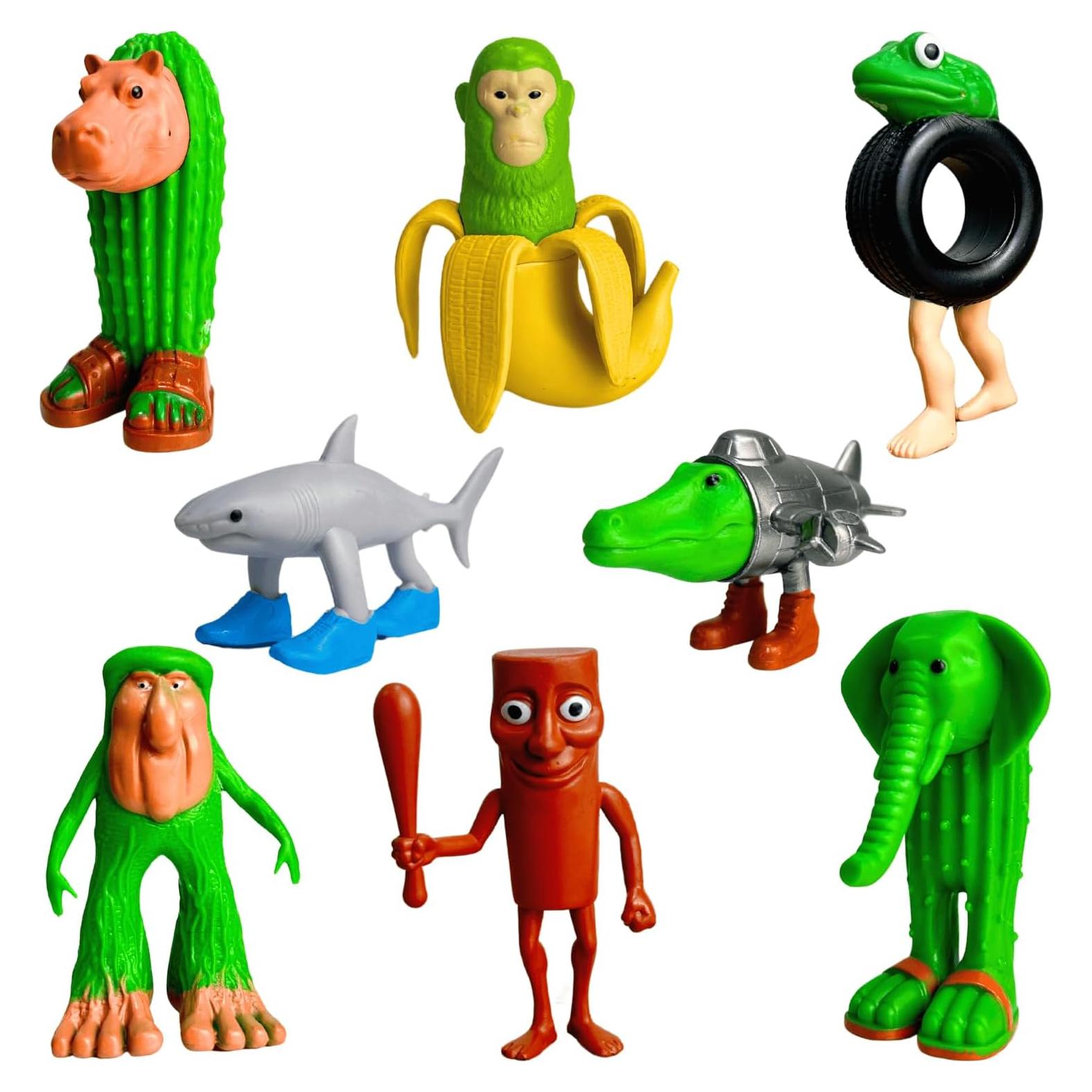 Figuras de Acción ULTHOOL Meme Tiburón Italiano 8PCS