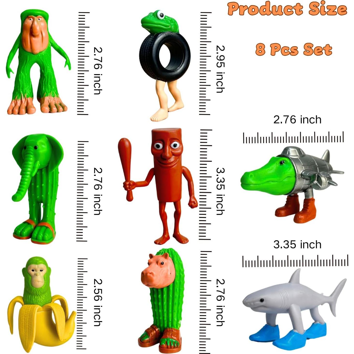 Figuras de Acción ULTHOOL Meme Tiburón Italiano 8PCS