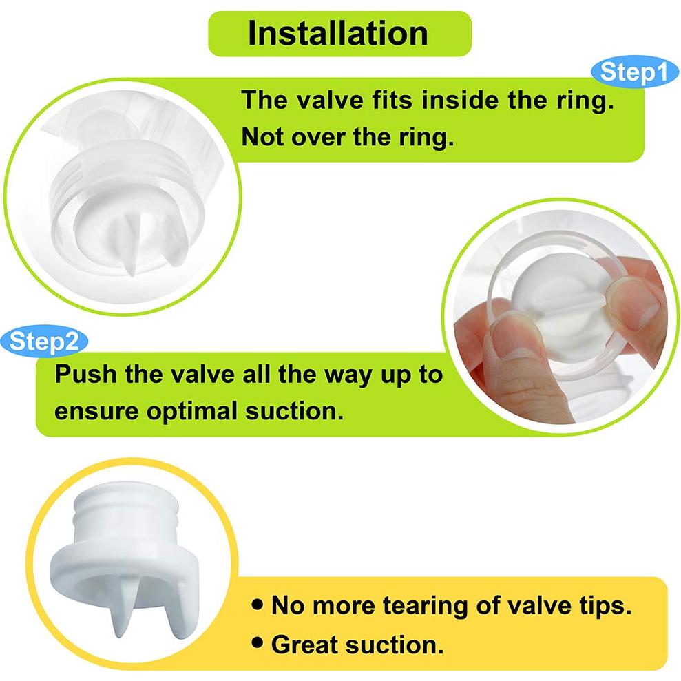 Válvulas de Pico de Pato Nenesupply 4 Pcs para Bombas Medela y Avent