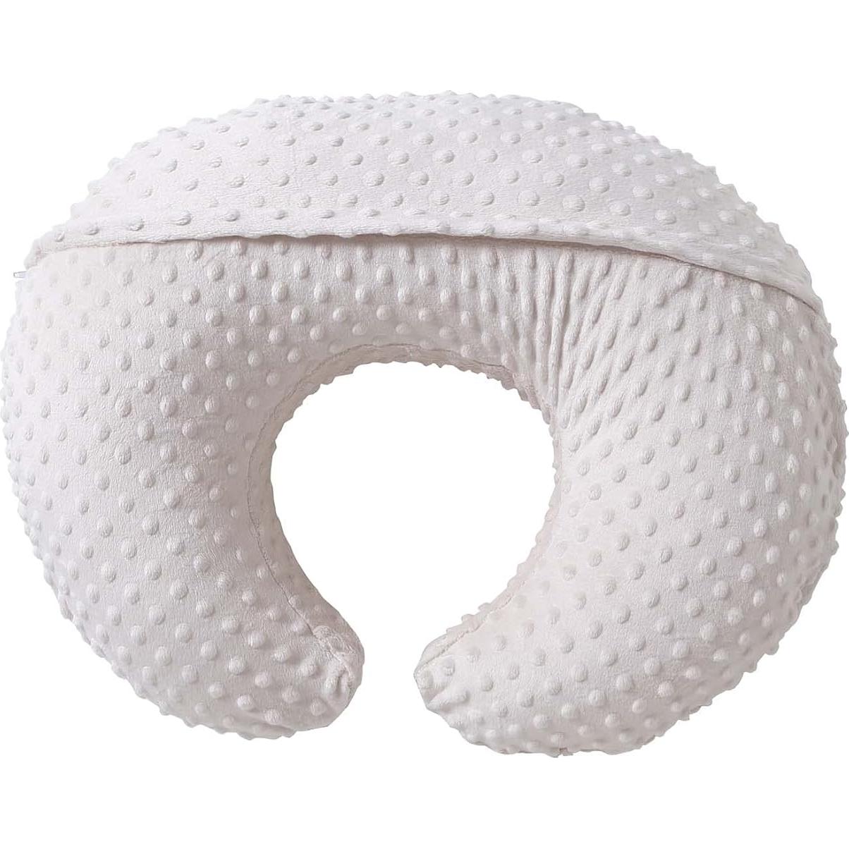 Almohada de Lactancia QUENESS Beige 56x45 cm Suave Desmontable