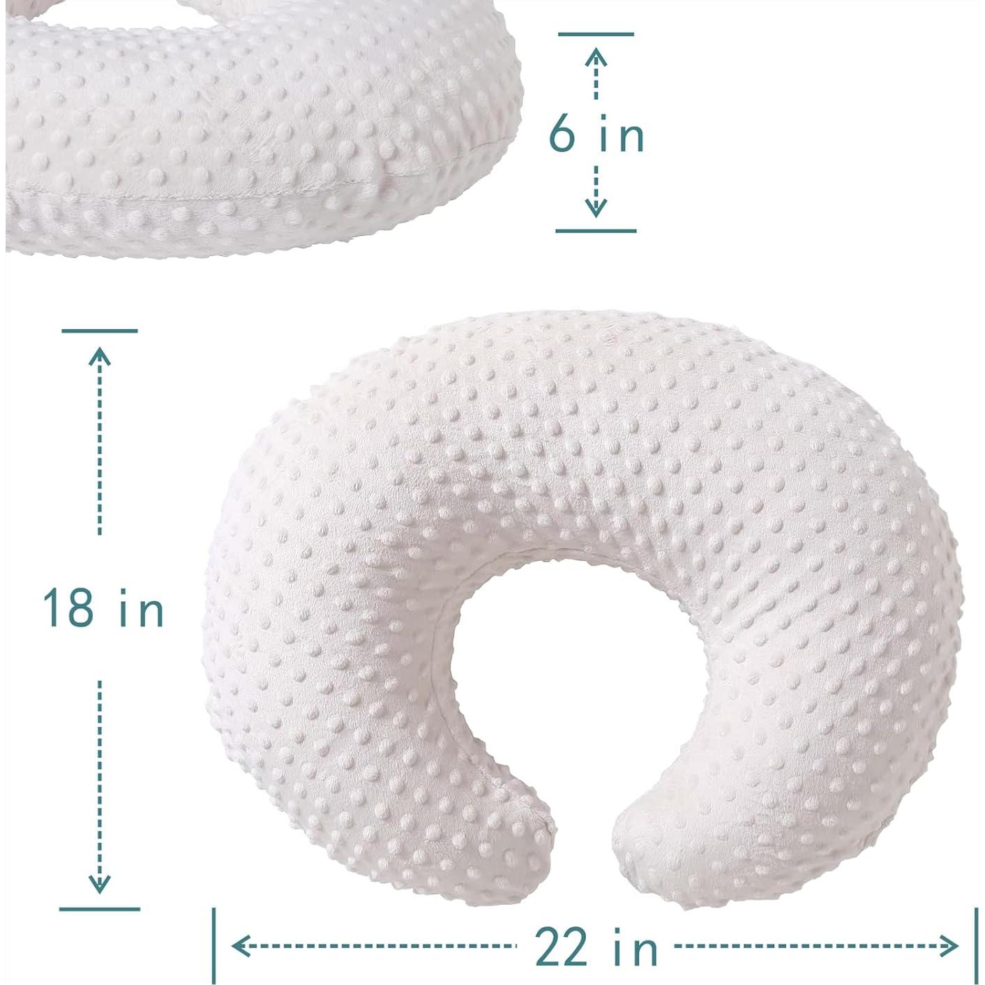 Almohada de Lactancia QUENESS Beige 56x45 cm Suave Desmontable