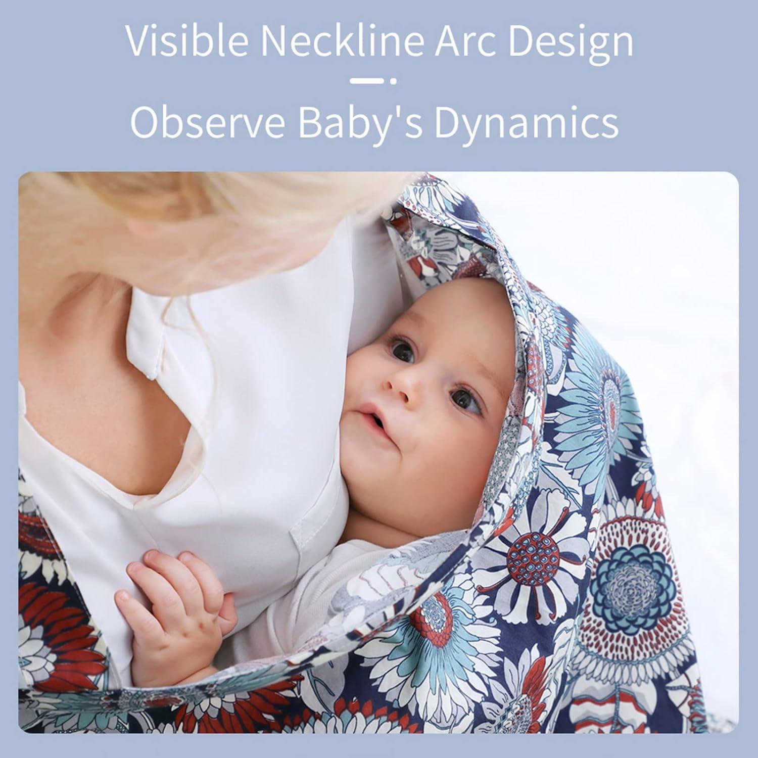 Cubierta de Lactancia Insular 100% Algodón Ola Negra