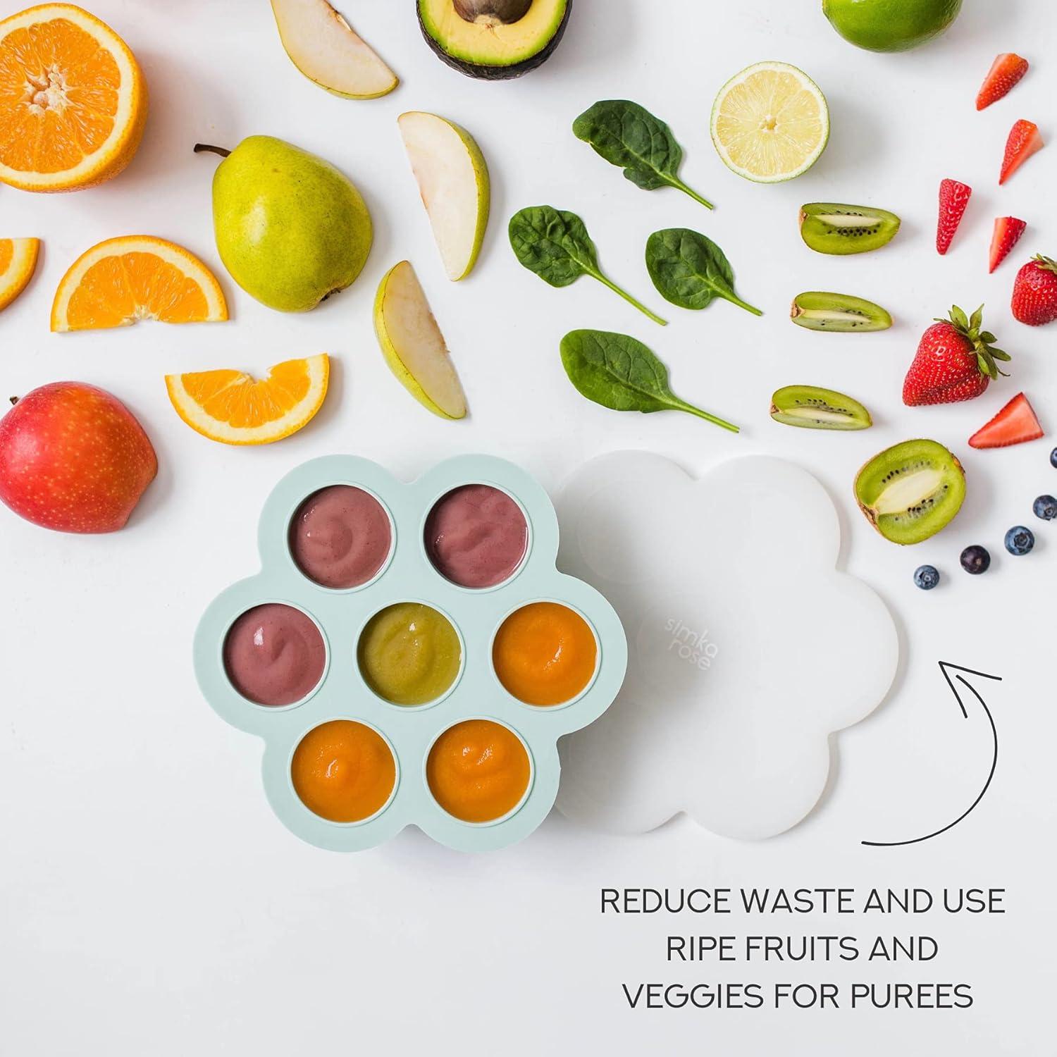 Contenedor de Almacenamiento para Bebés Simka Rose 7 Porciones 70ml