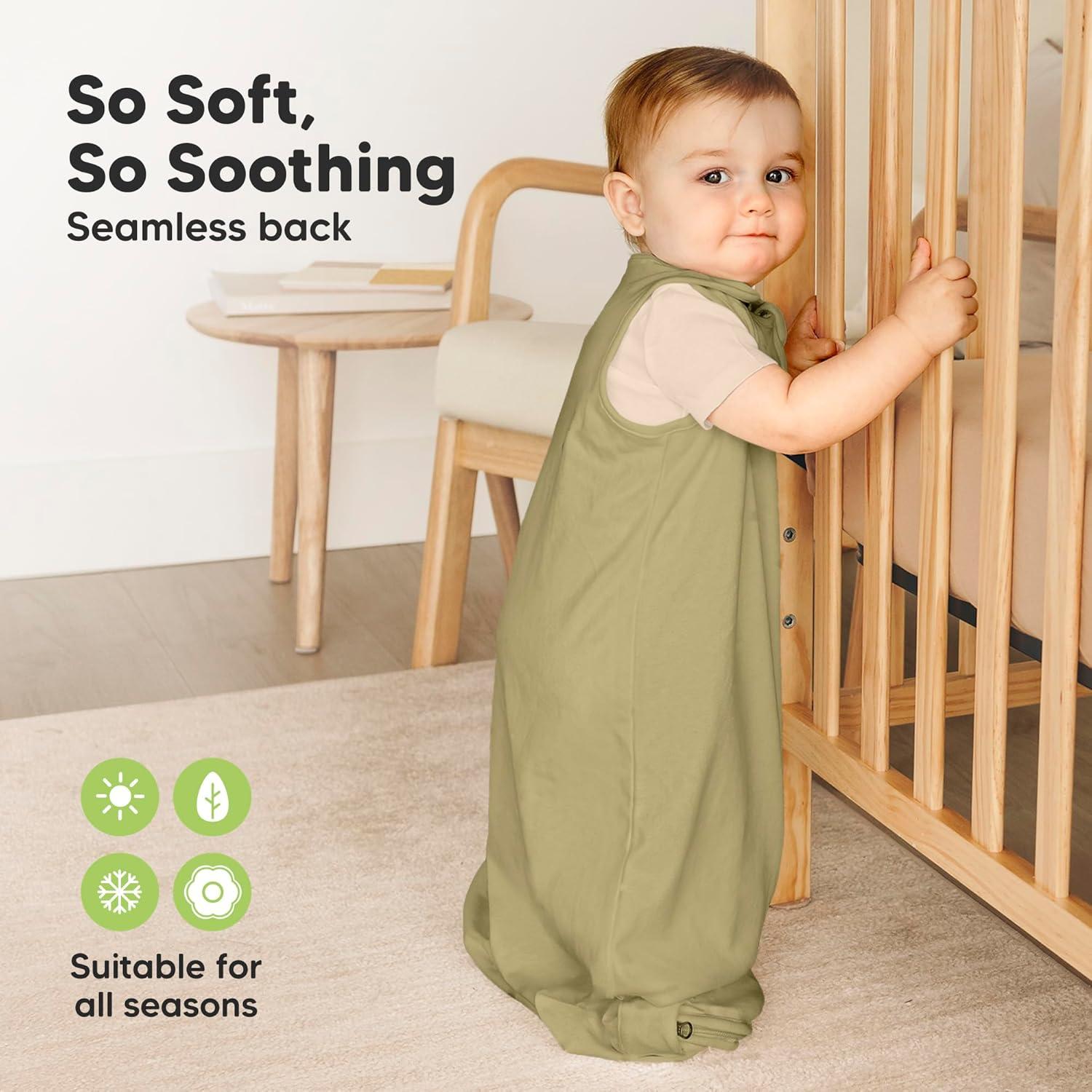 Paquete de 2 Sacos de Sueño Soothe KeaBabies Algodón Orgánico 0.5TOG