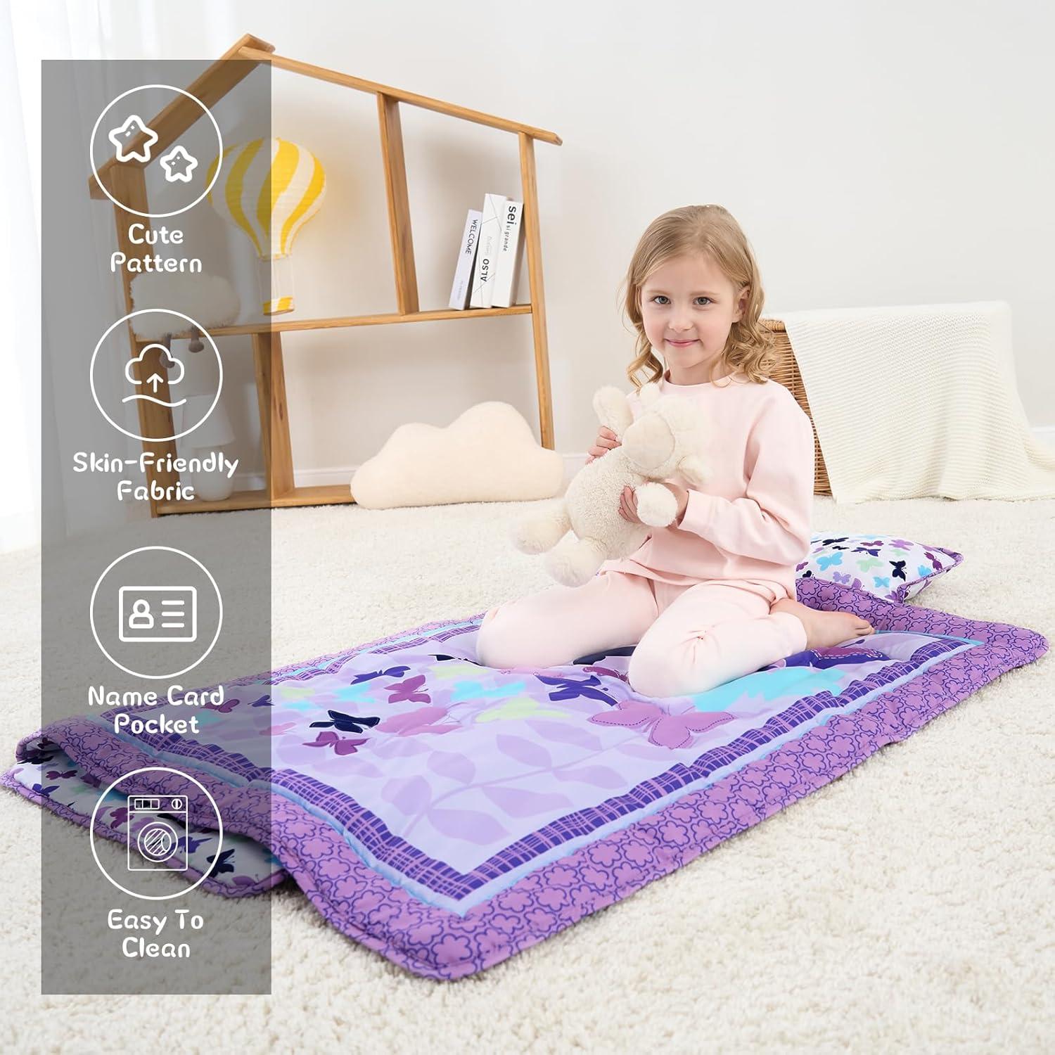 Esteras para Siesta UOMNY Niñas Morado 135x53 cm con Almohada