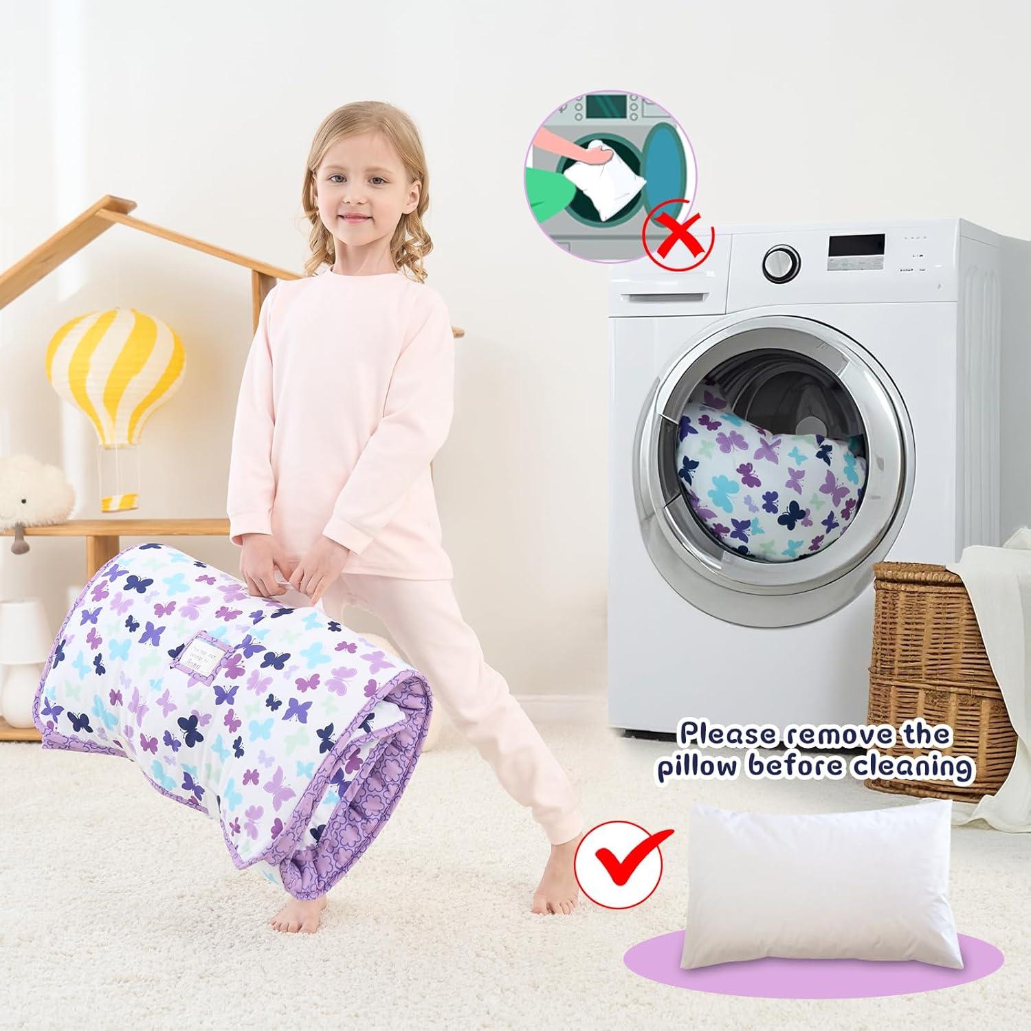 Esteras para Siesta UOMNY Niñas Morado 135x53 cm con Almohada