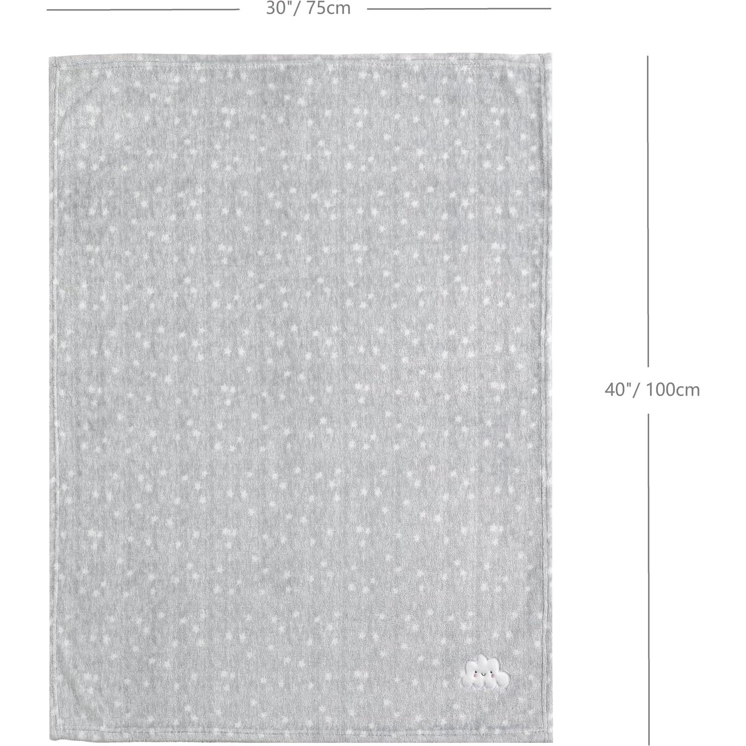 Set de 2 Mantas Suaves CREVENT 76x102cm para Bebés y Niños