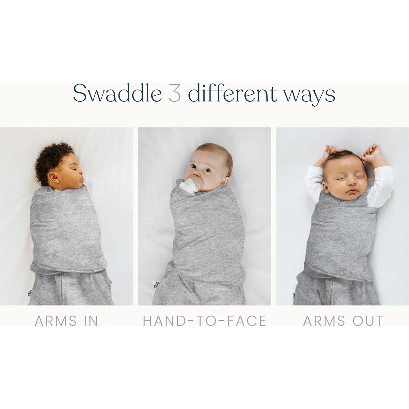 Saco de Dormir HALO Sleepsack Swaddle 0-3 Meses Gris