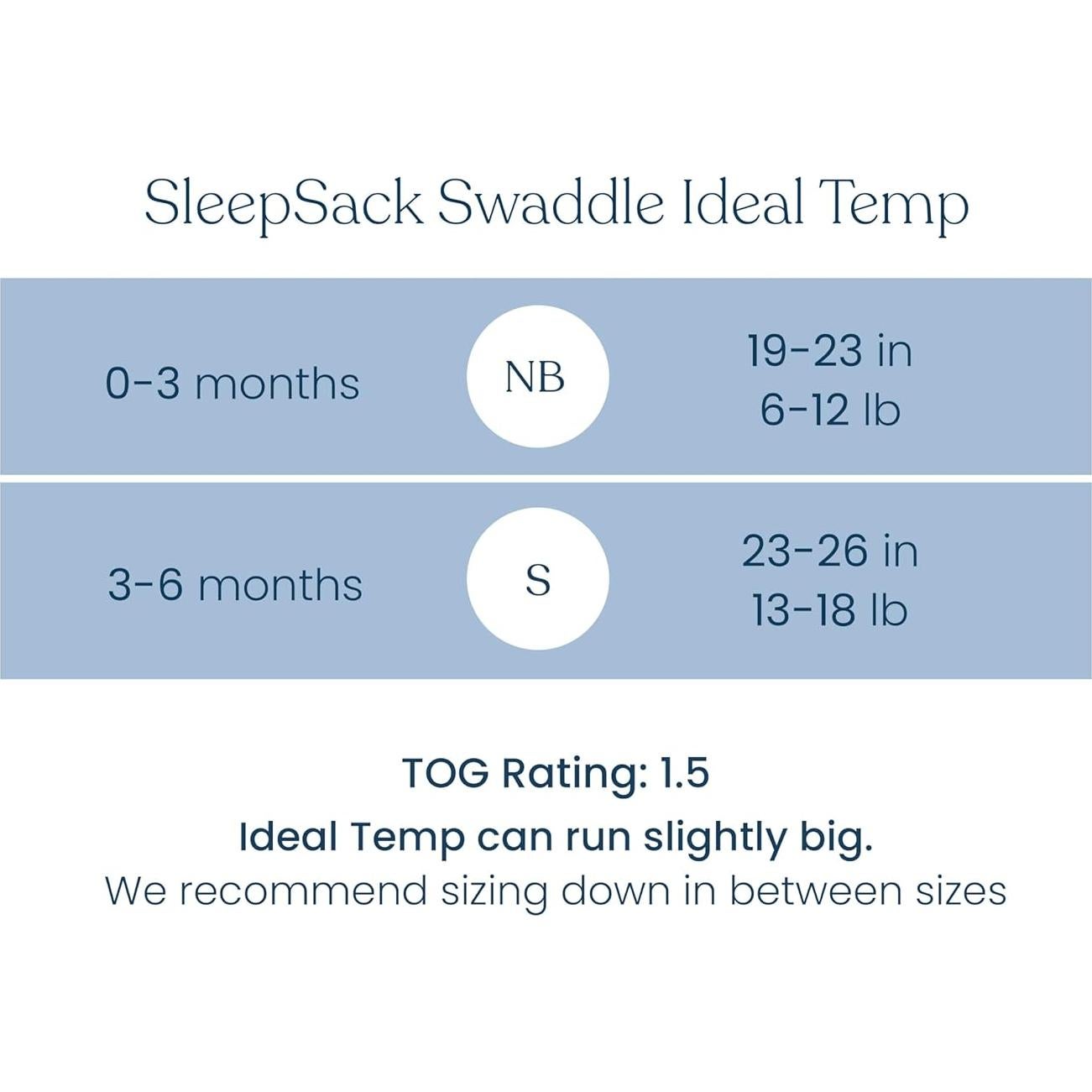 Saco de Dormir HALO Sleepsack Swaddle 0-3 Meses Gris