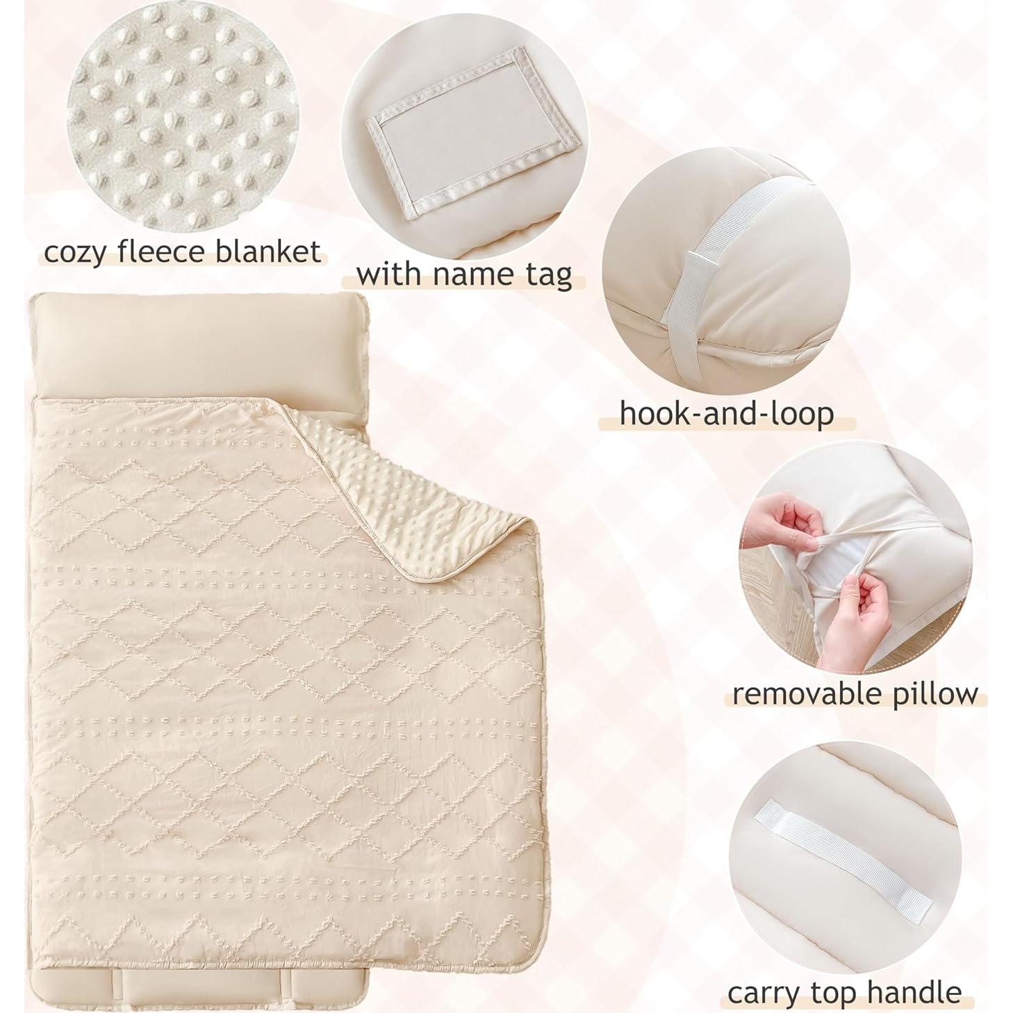 Colchoneta para Siesta Acolchada Cozyholy Beige 140x58cm