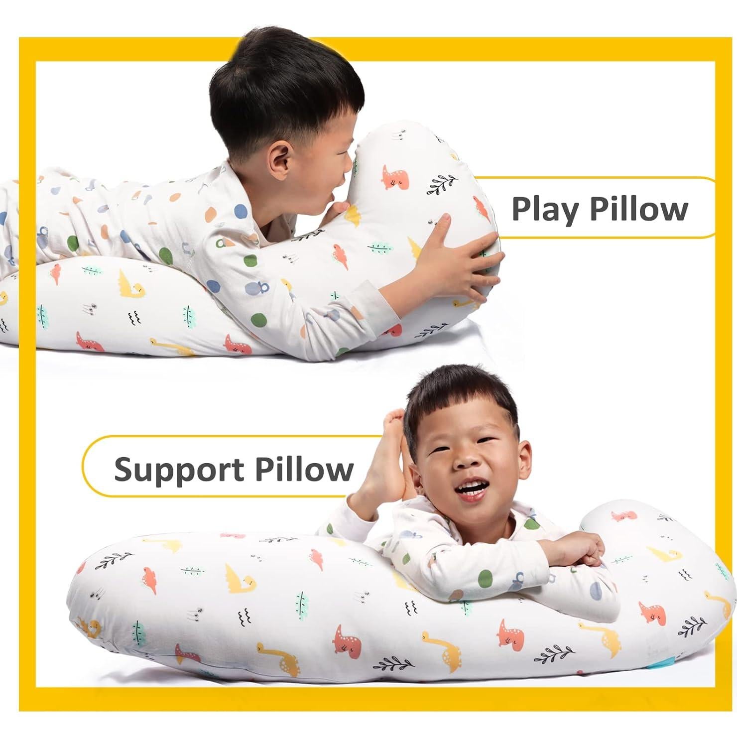 Almohada Corporal BYRIVER Dinosaurio 90x30cm para Niños