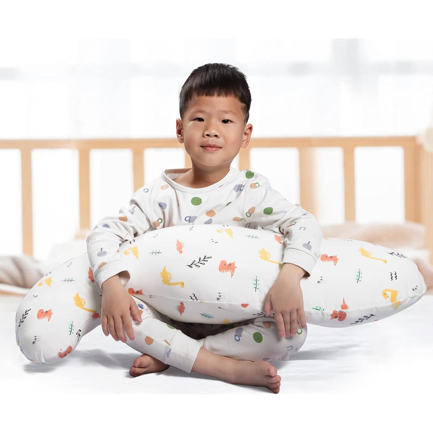 Almohada Corporal BYRIVER Dinosaurio 90x30cm para Niños