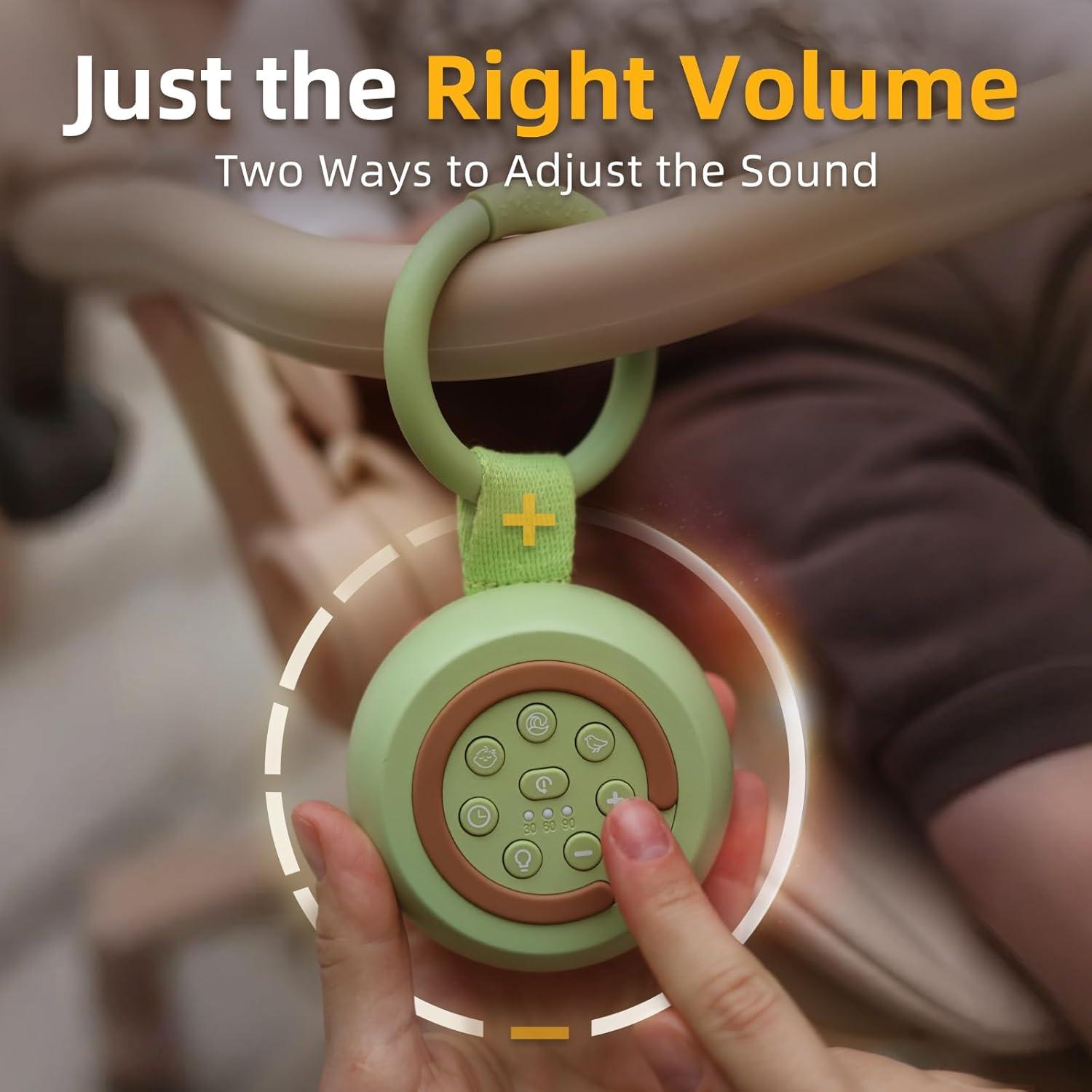 Máquina de Sonido Portátil Alilo Aguacate 30 Sonidos Luz Nocturna