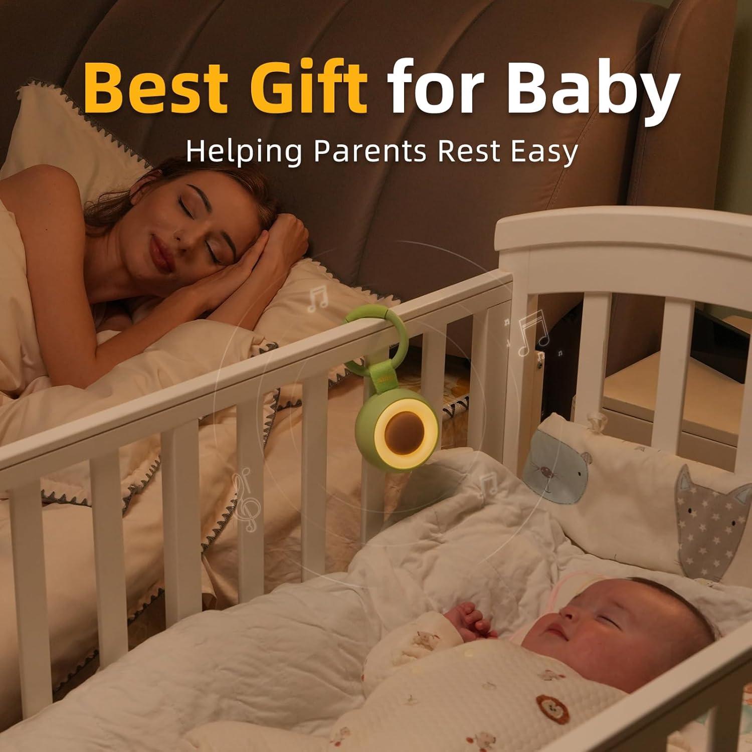 Máquina de Sonido Portátil Alilo Aguacate 30 Sonidos Luz Nocturna