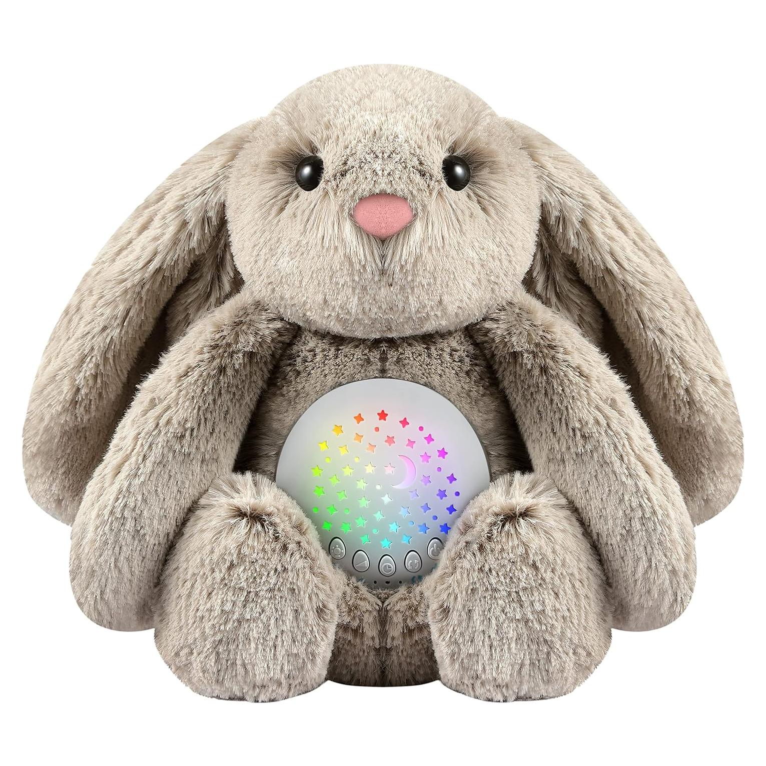 BEREST Conejito Calmante para Bebé con Proyector de Estrellas