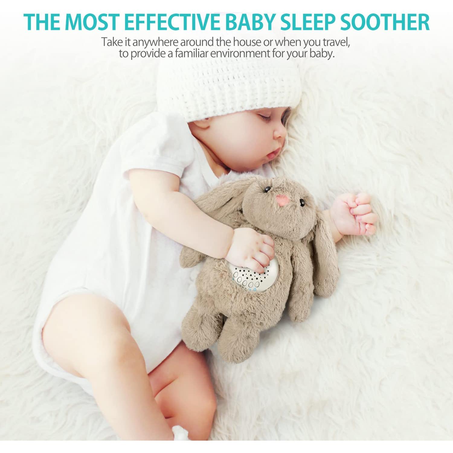 BEREST Conejito Calmante para Bebé con Proyector de Estrellas