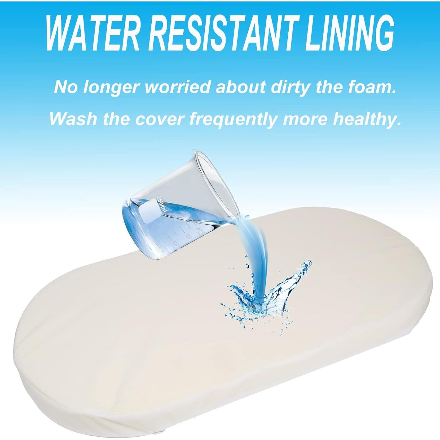 Colchón Ovalado para Cuna Mecc Ecoh Baby 73.7x43.2cm Transpirable