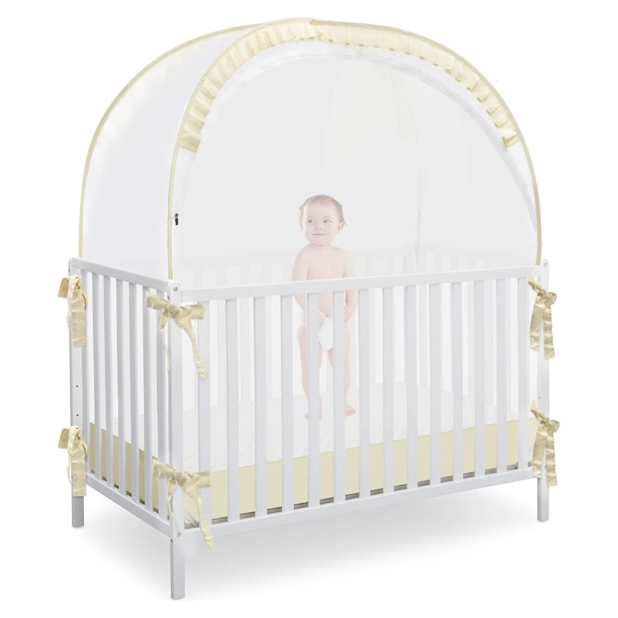 Carpa de Seguridad para Cuna L RUNNZER Beige 1.4x0.7m