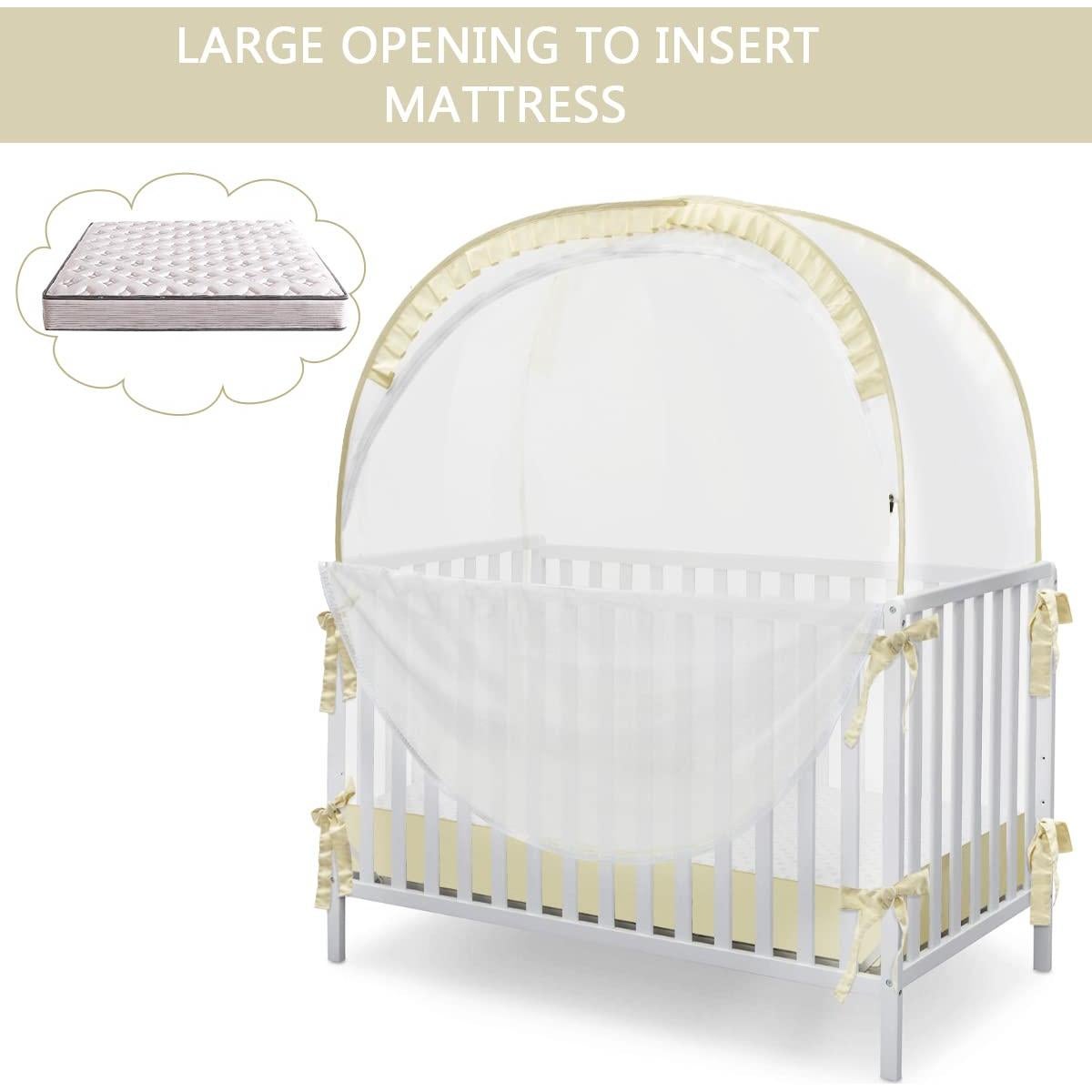 Carpa de Seguridad para Cuna L RUNNZER Beige 1.4x0.7m