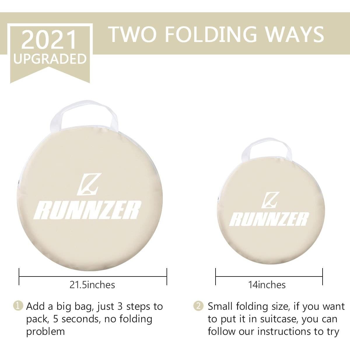 Carpa de Seguridad para Cuna L RUNNZER Beige 1.4x0.7m