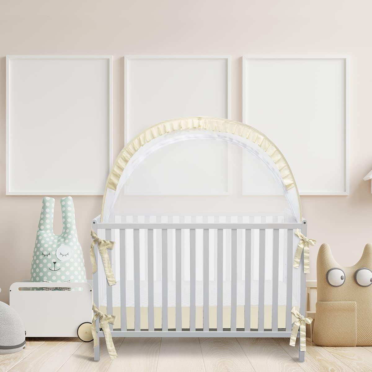 Carpa de Seguridad para Cuna L RUNNZER Beige 1.4x0.7m