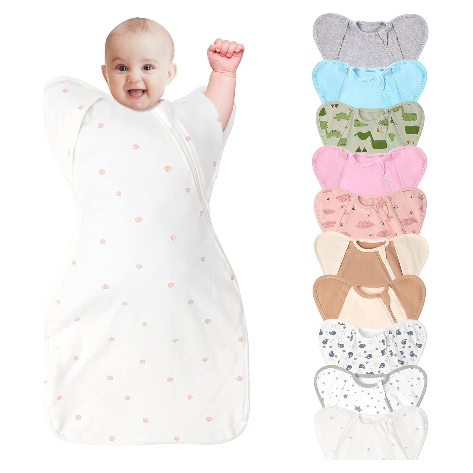 Manta de Envoltura Knirose para Bebé 3-6 Meses Color Manzana