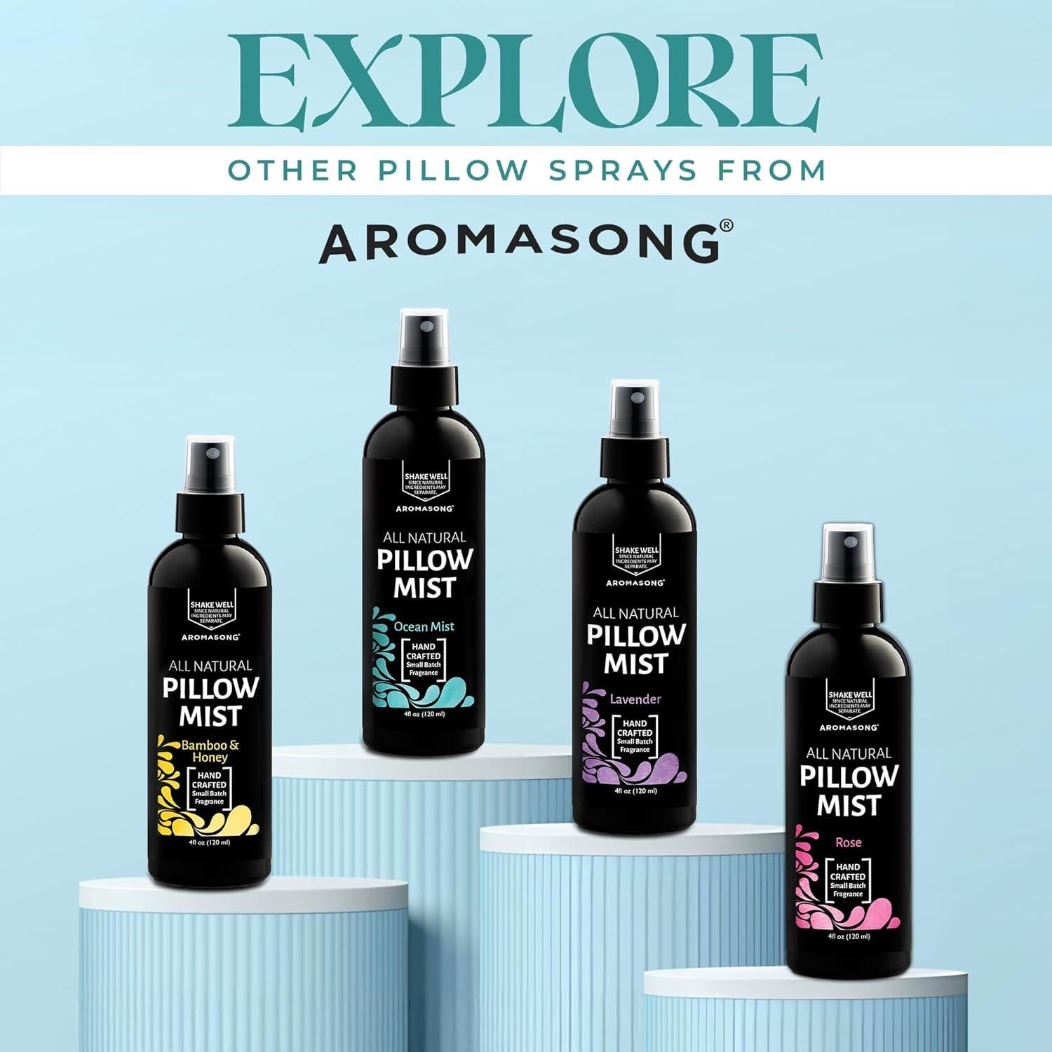 Spray de Almohada Aromasong 118 ml Bambú y Miel - Aceites Esenciales