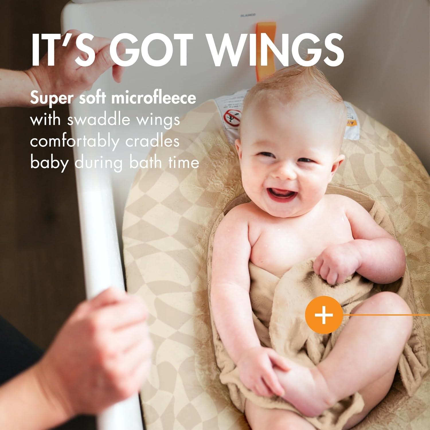 Bañera Inflable Boon Puff+ para Bebés - Portátil con Funda