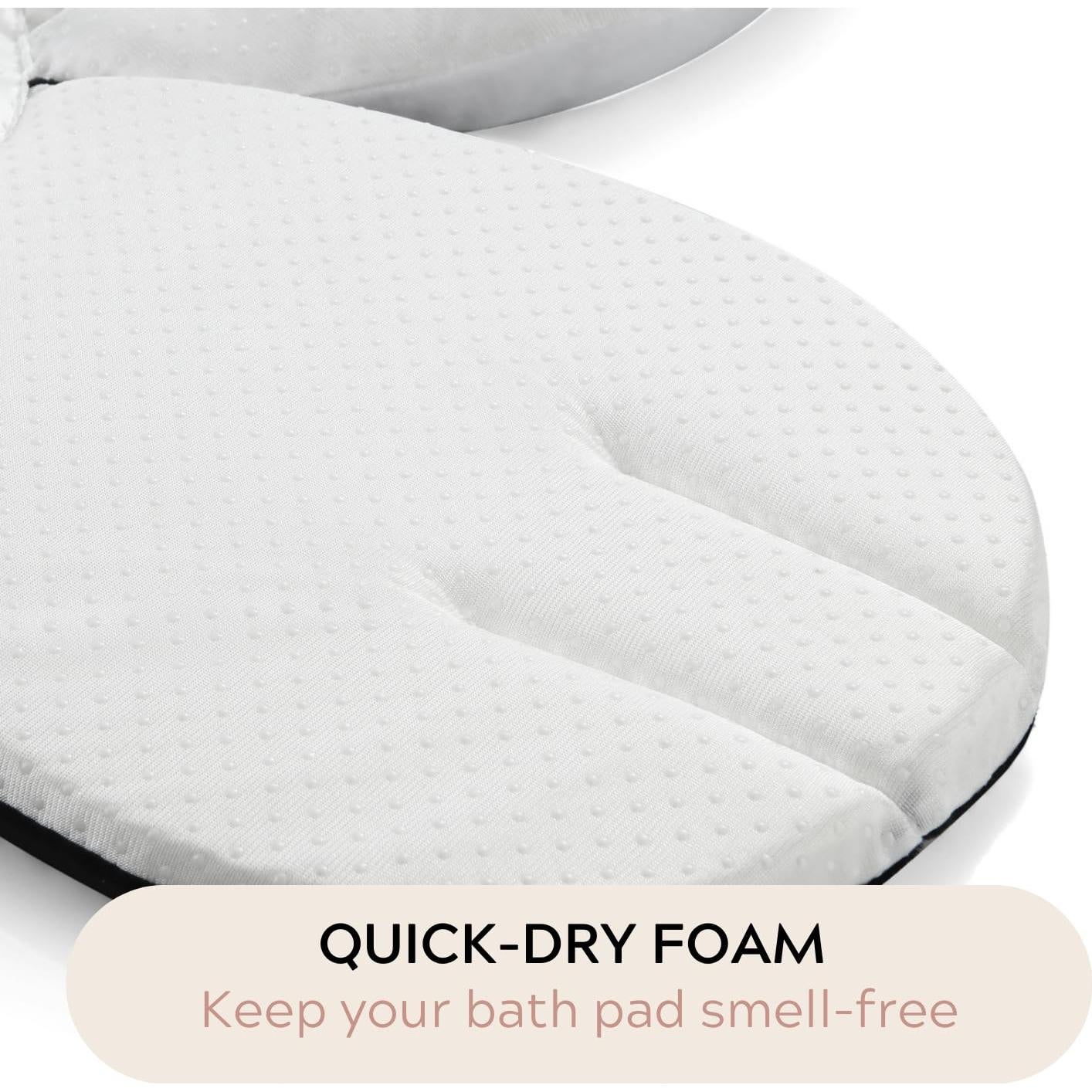 Almohadilla de Baño para Bebés PandaEar - Asiento Suave Negro