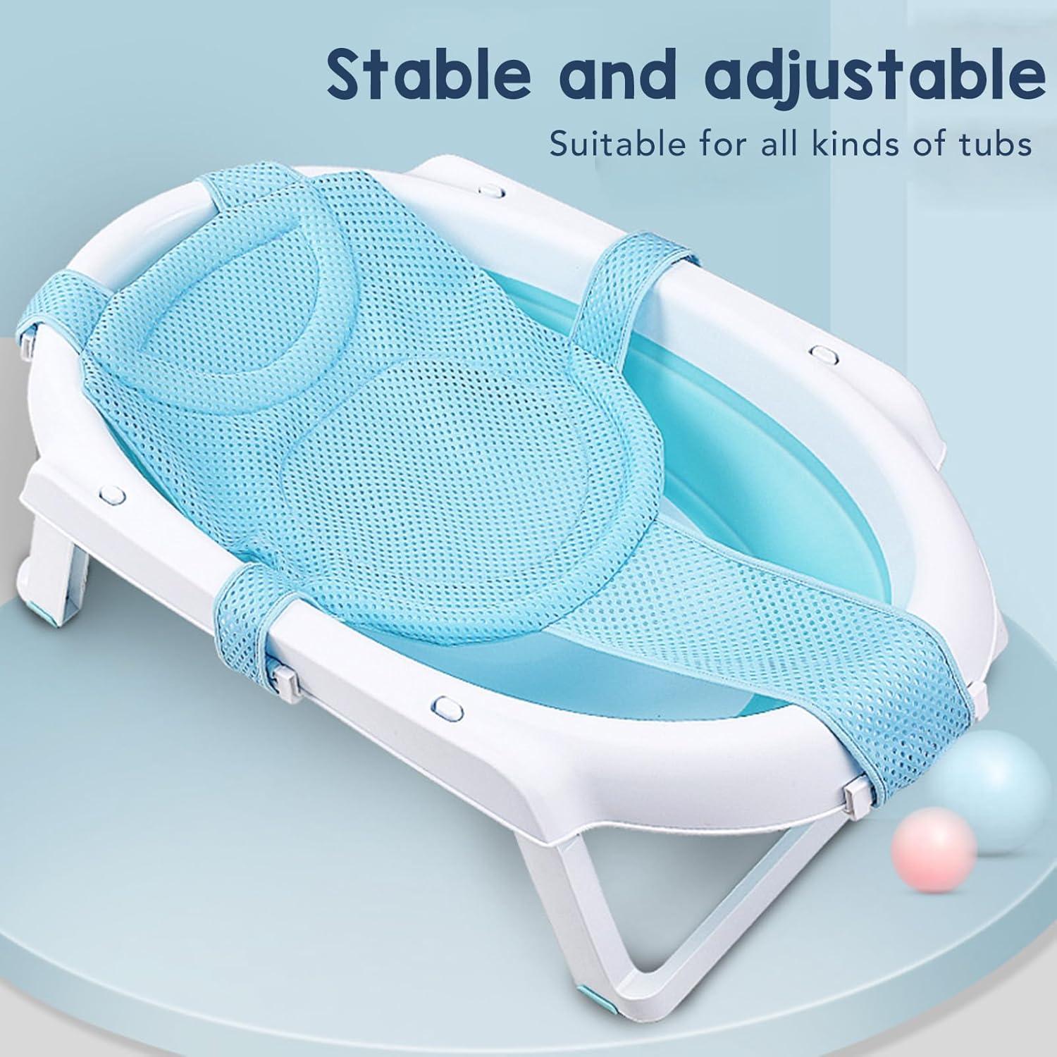 Inserto de Baño para Bebés Fafeicy Malla Antideslizante Azul