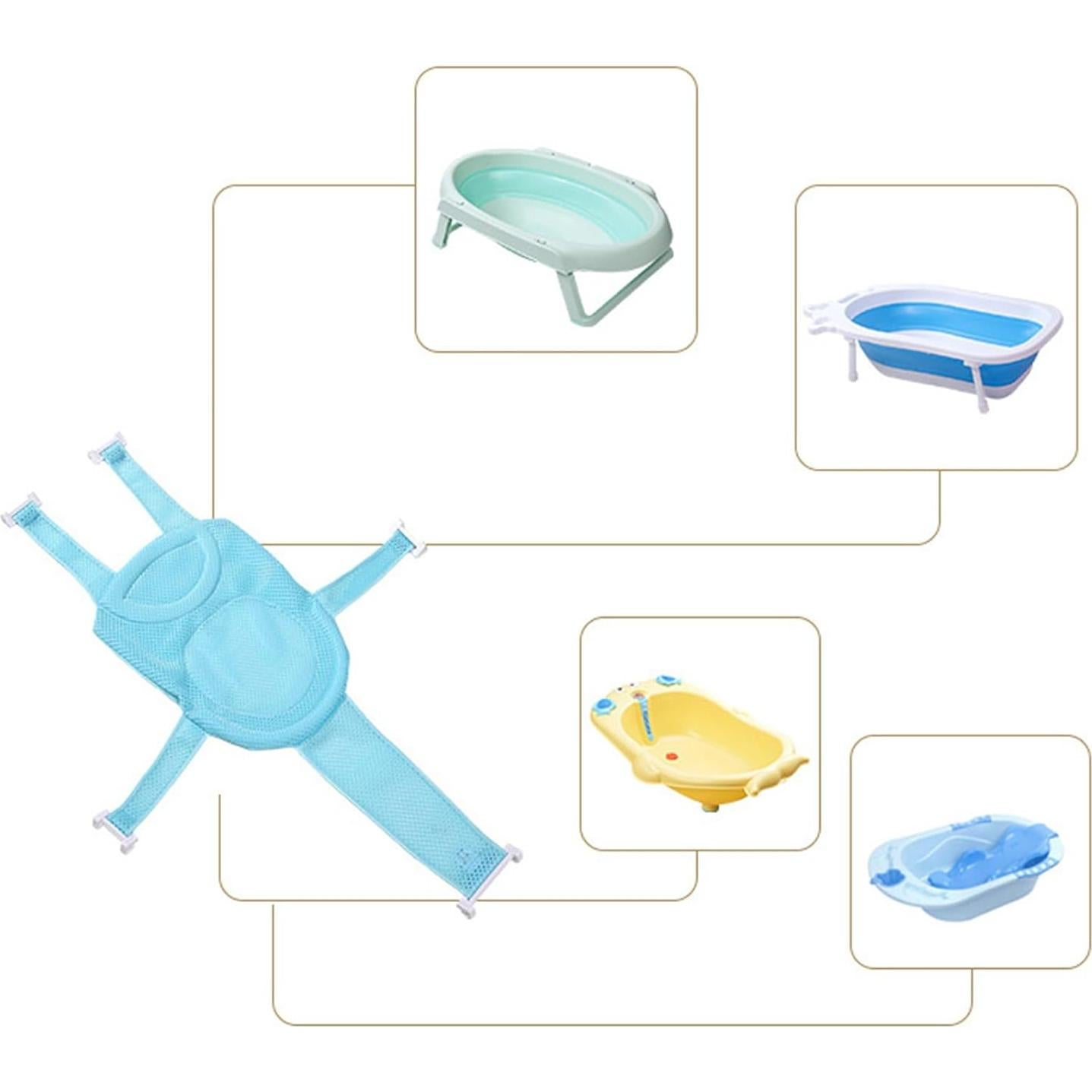 Inserto de Baño para Bebés Fafeicy Malla Antideslizante Azul