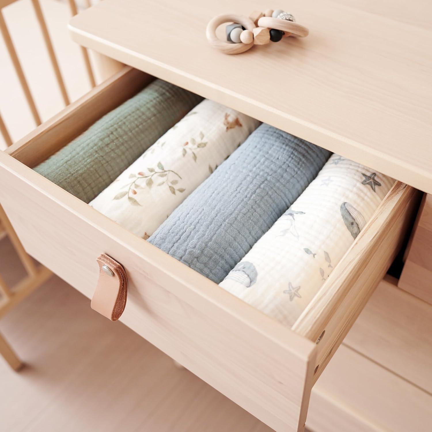 Toallas de Muselina con Capucha Konssy - 2 Unidades 76x76cm