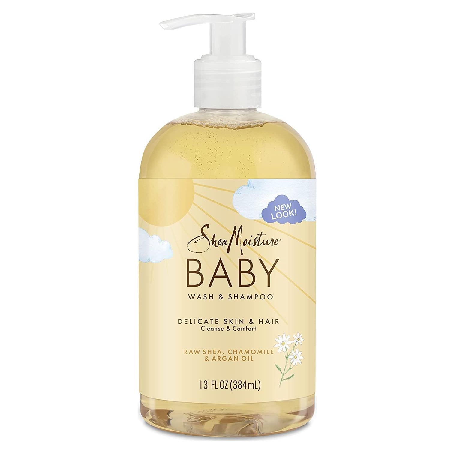 Jabón y Champú para Bebés SheaMoisture 368.5 ml Manzanilla y Argán