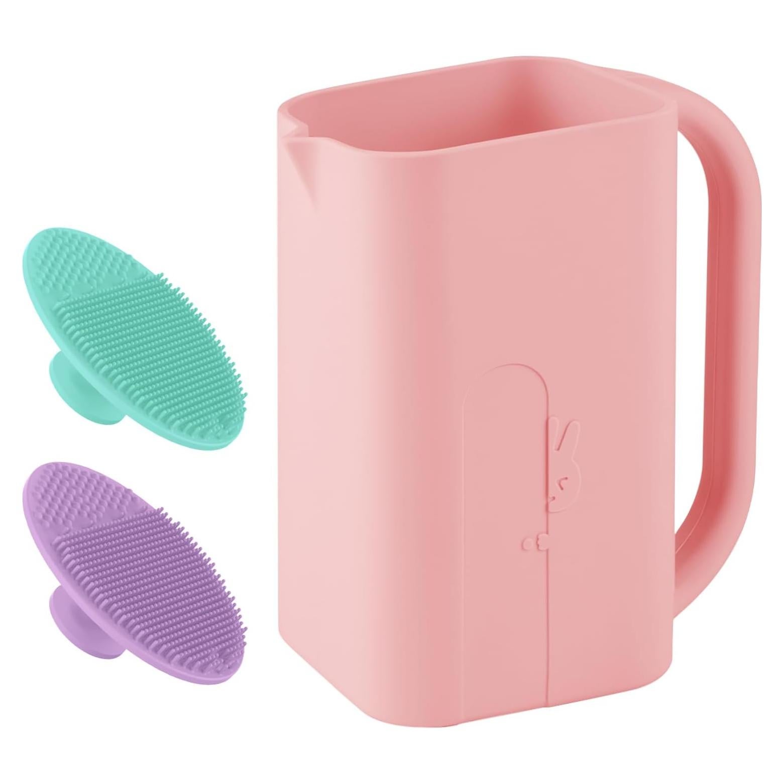 Taza de Enjuague para Bebés CAROFAFA Rosa 850 mL Silicona