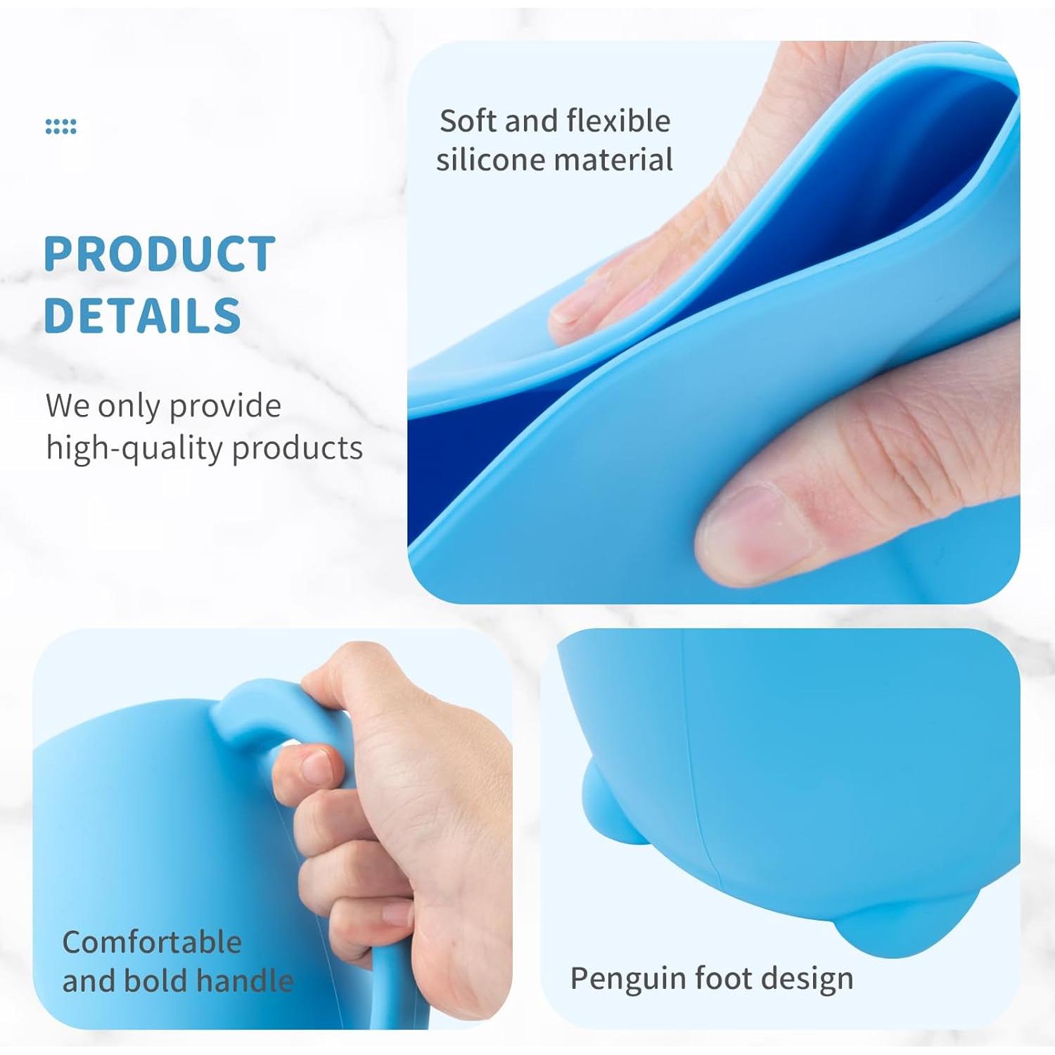 Taza de Enjuague para Bebé LOYATRO Azul 800ml Silicona