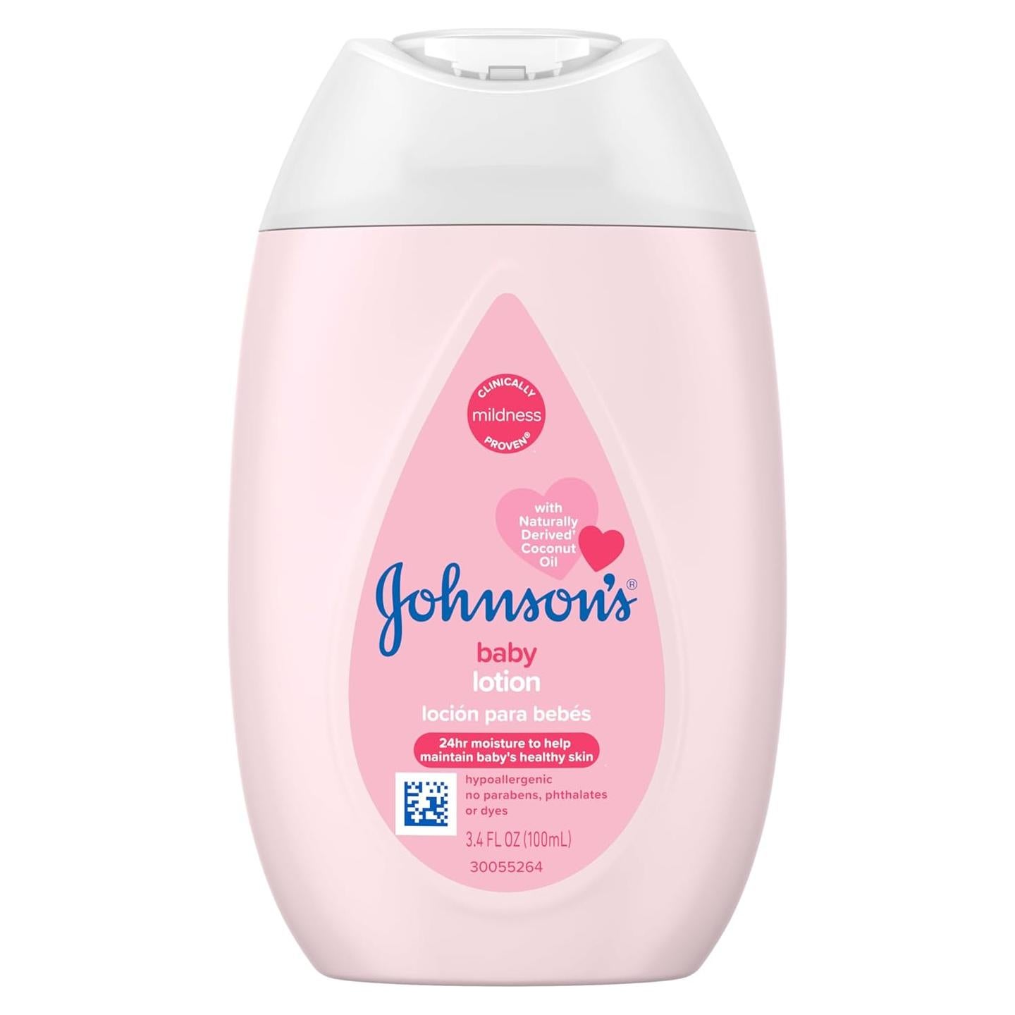 Loción Hidratante Suave Rosa Johnson 100 ml con Aceite de Coco