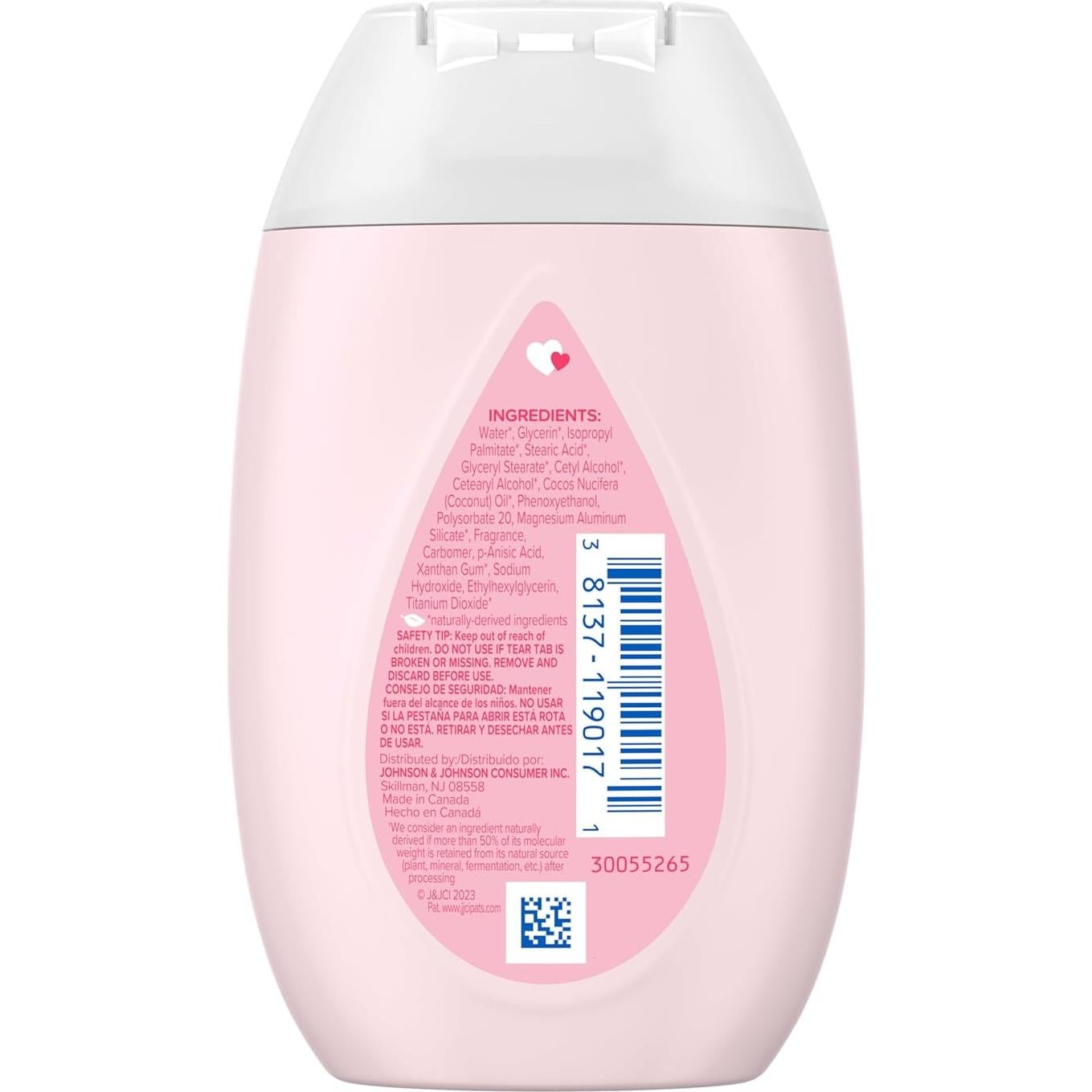 Loción Hidratante Suave Rosa Johnson 100 ml con Aceite de Coco