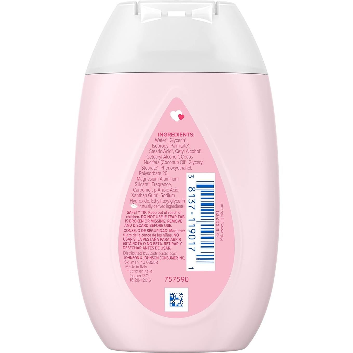 Loción Hidratante Suave Rosa Johnson 100 ml con Aceite de Coco