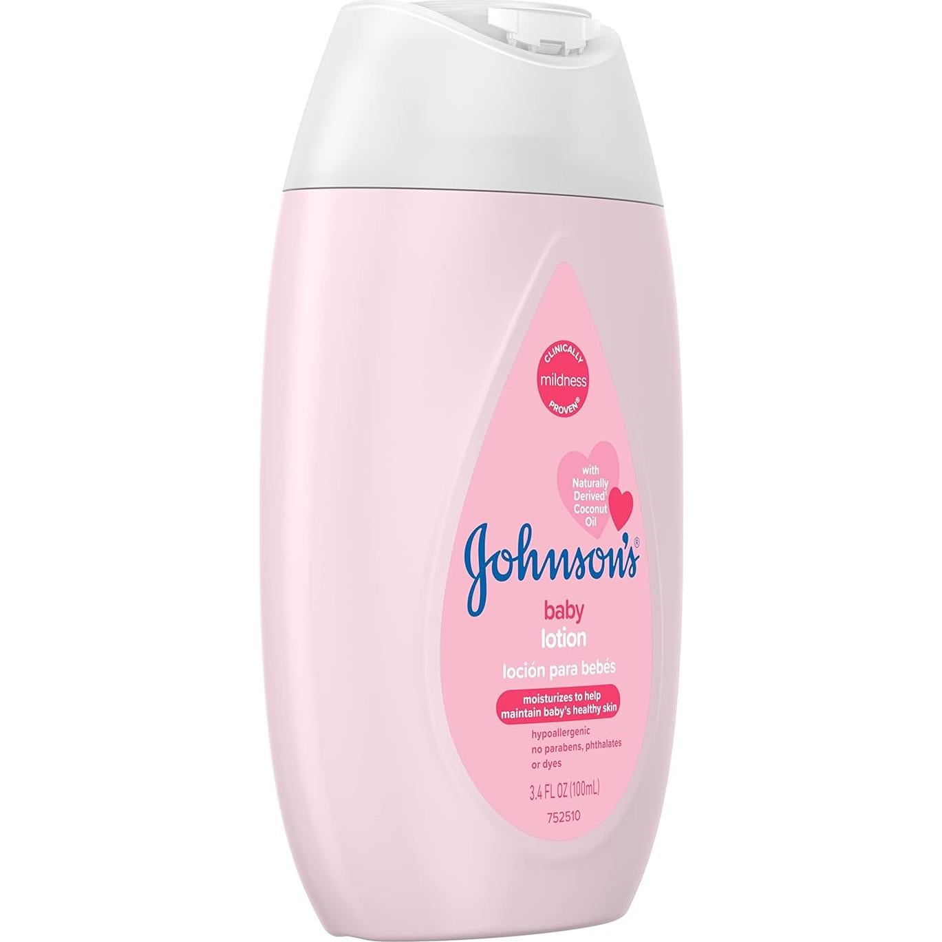 Loción Hidratante Suave Rosa Johnson 100 ml con Aceite de Coco